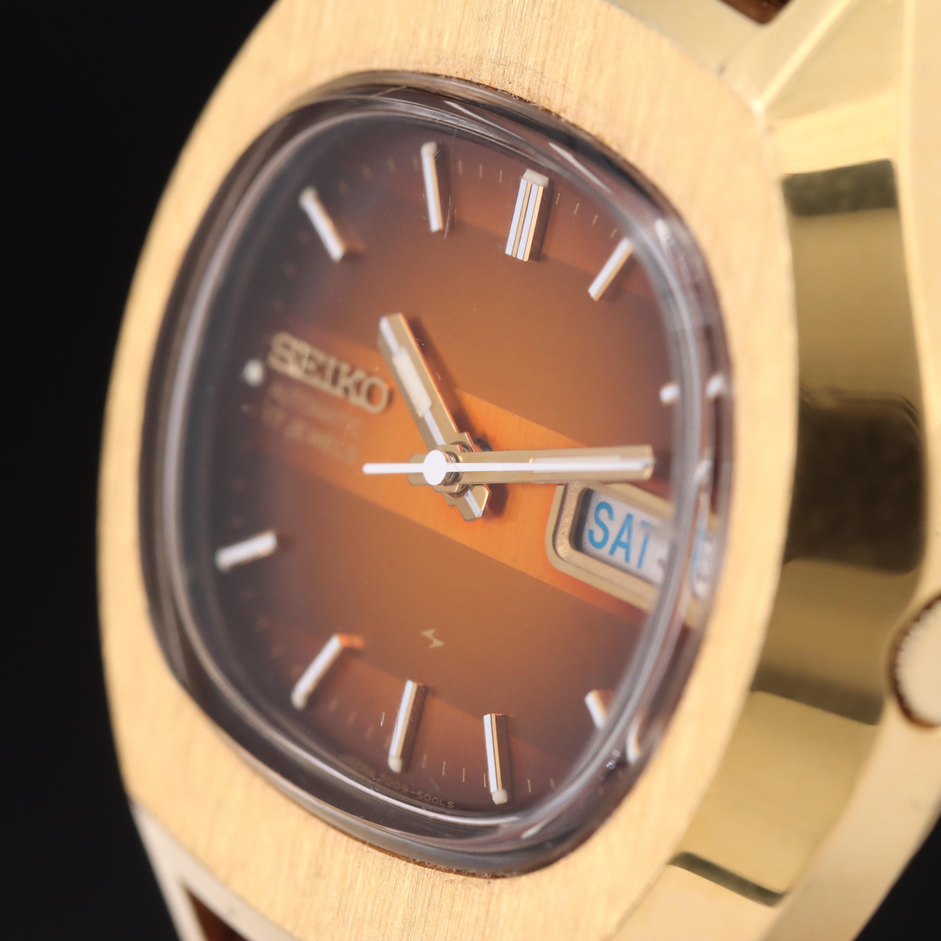 1970s Seiko "TV Dial" Automatic Day-Date Watch