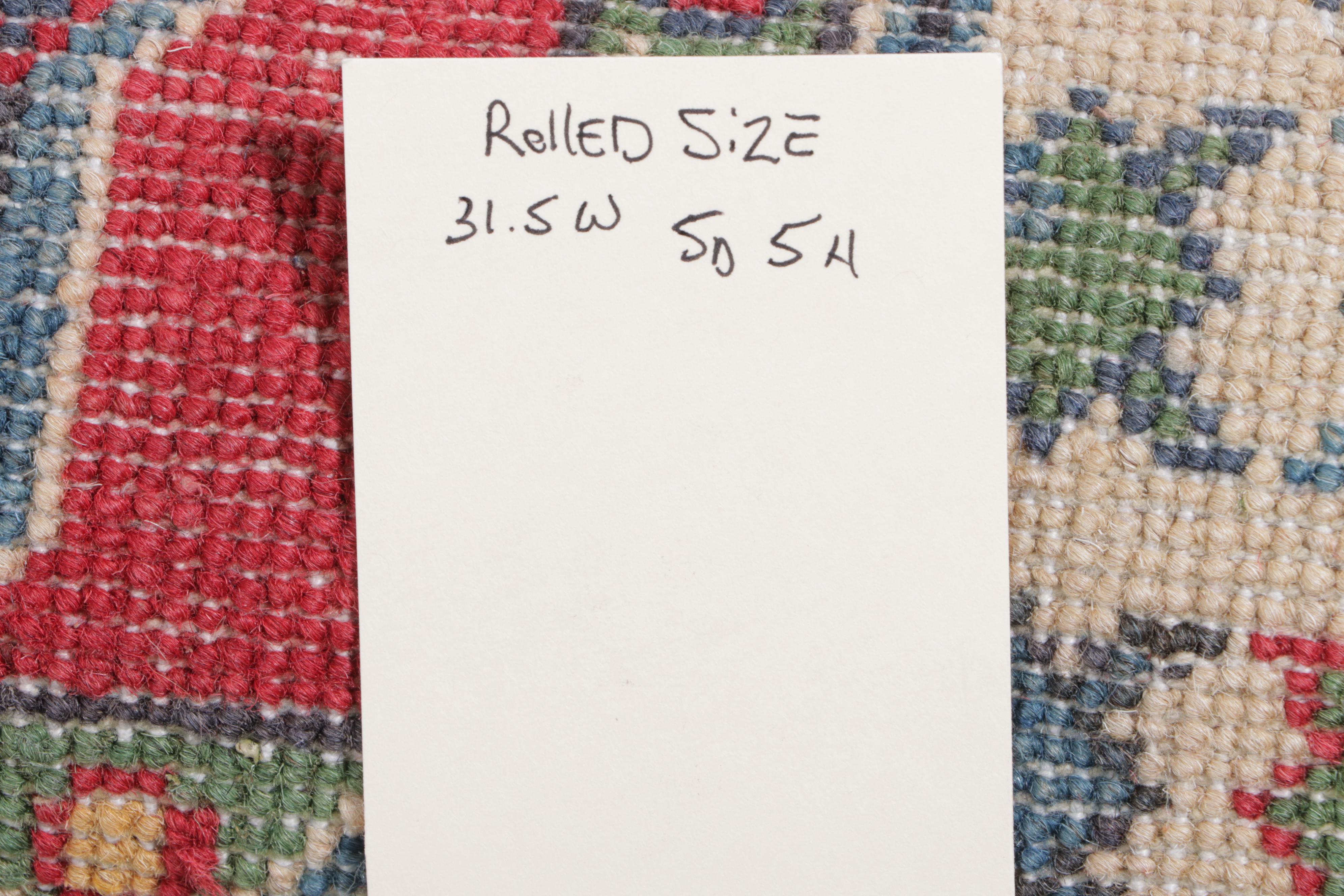 2'8 x 3'10 Hand-Knotted Pakistani Kazak Accent Rug