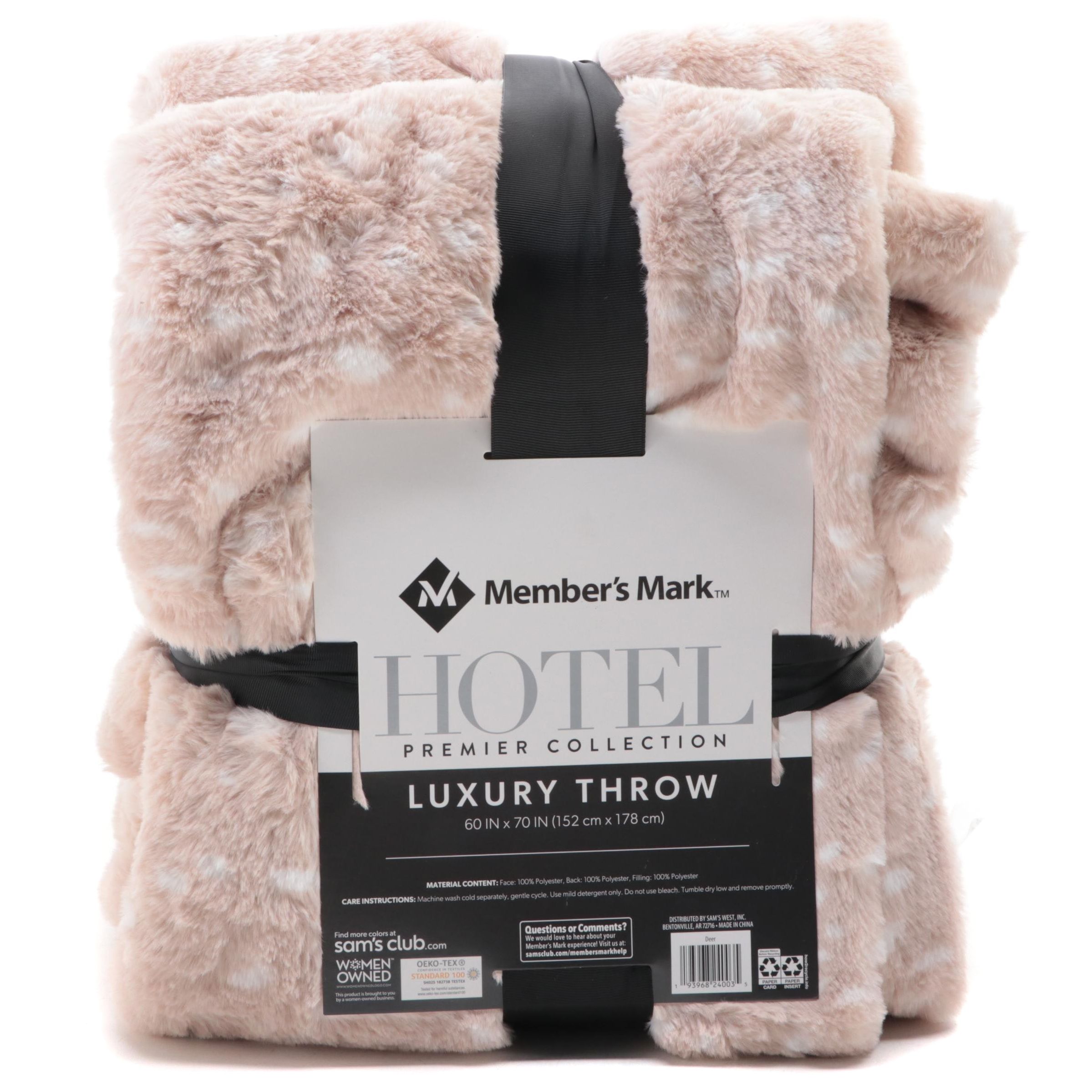 Member's Mark Hotel Premier Collection Luxury Throw Blanket in Deer