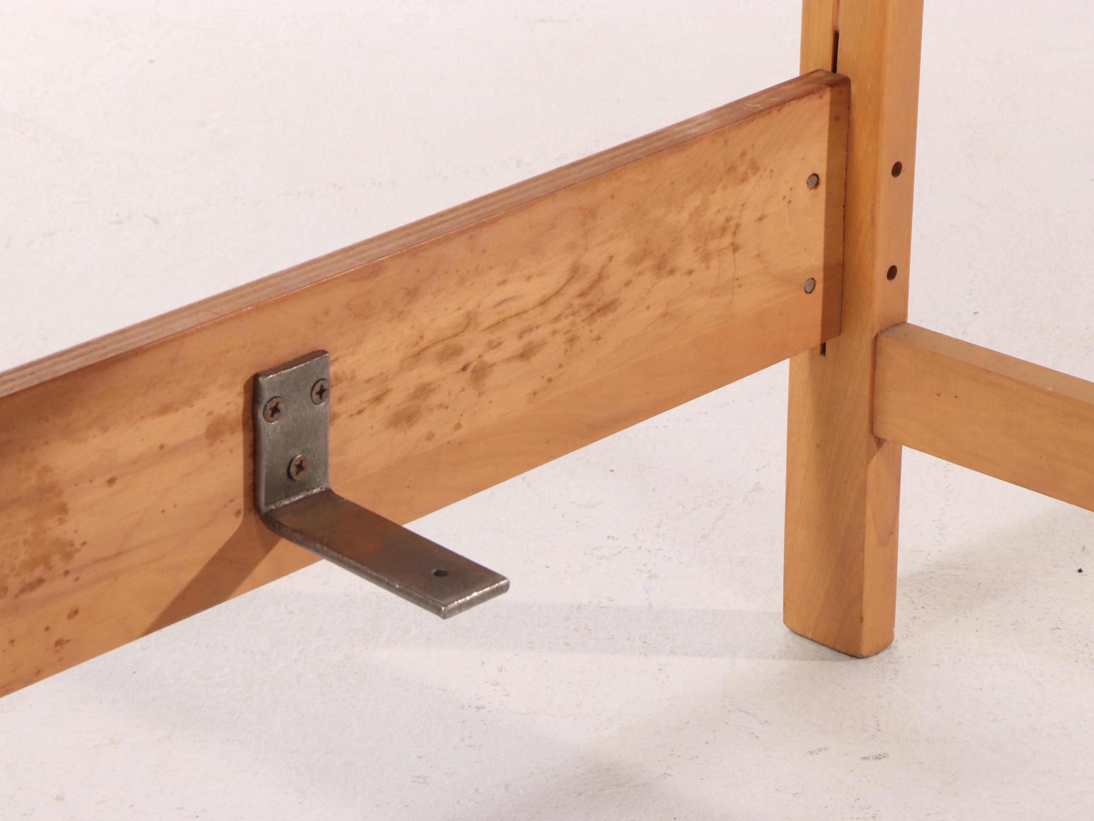 Heywood-Wakefield Mid Century Modern Full Size Bed Frame in Champagne Finish