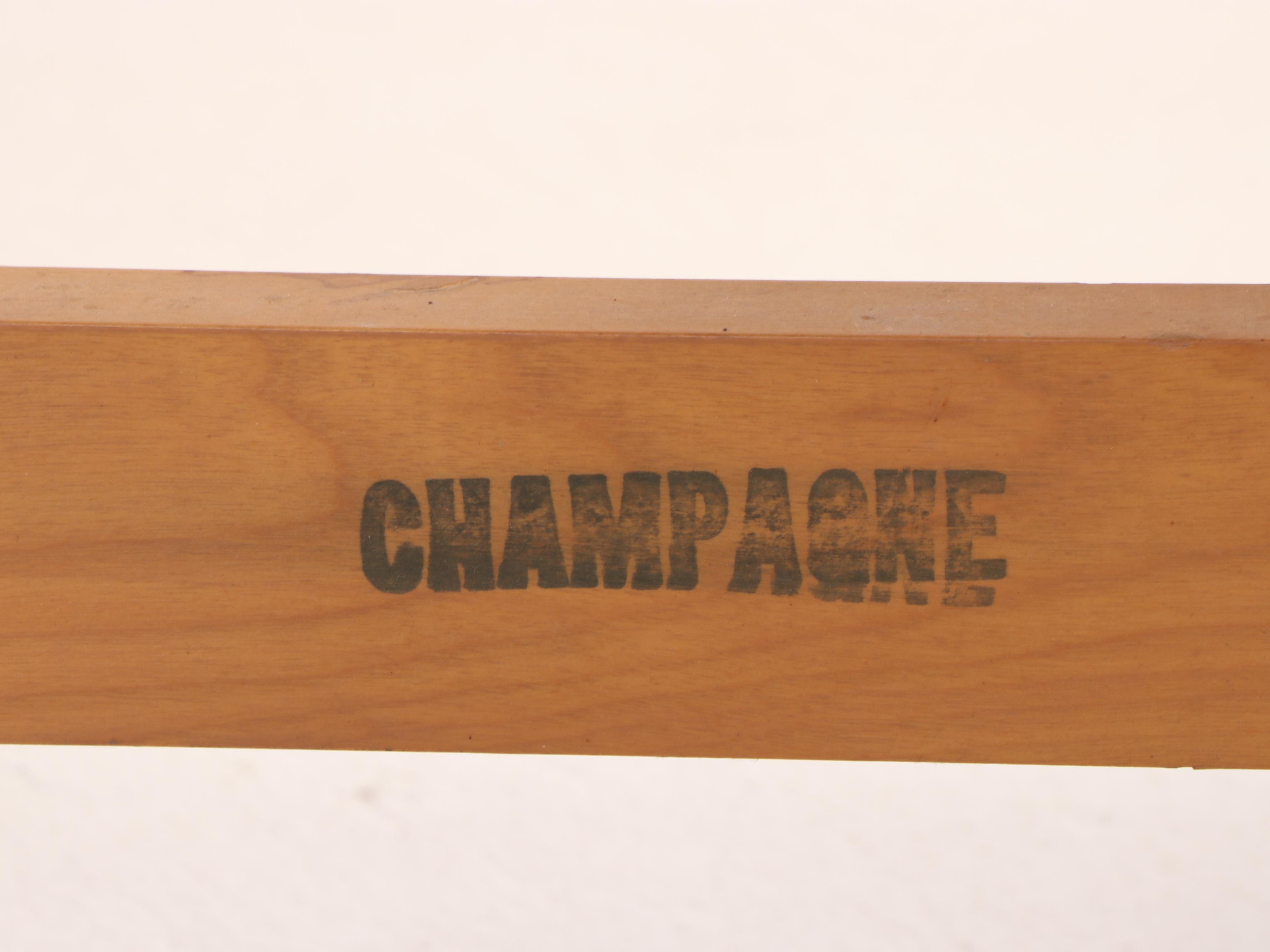 Heywood-Wakefield Mid Century Modern Full Size Bed Frame in Champagne Finish