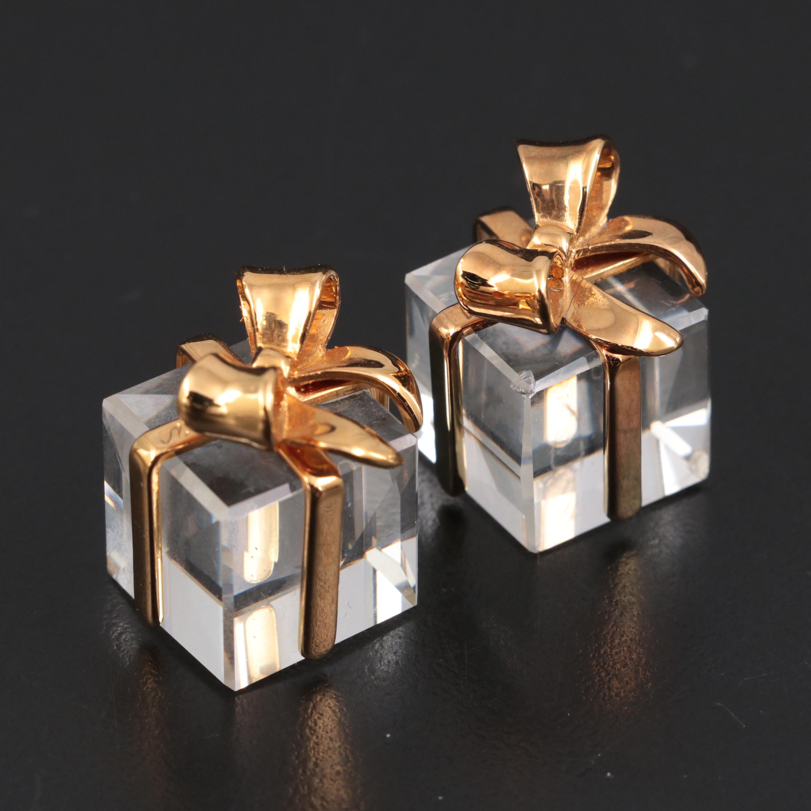 Swarovski Crystal Christmas Tree and Crystal Boxes and Gift Tags