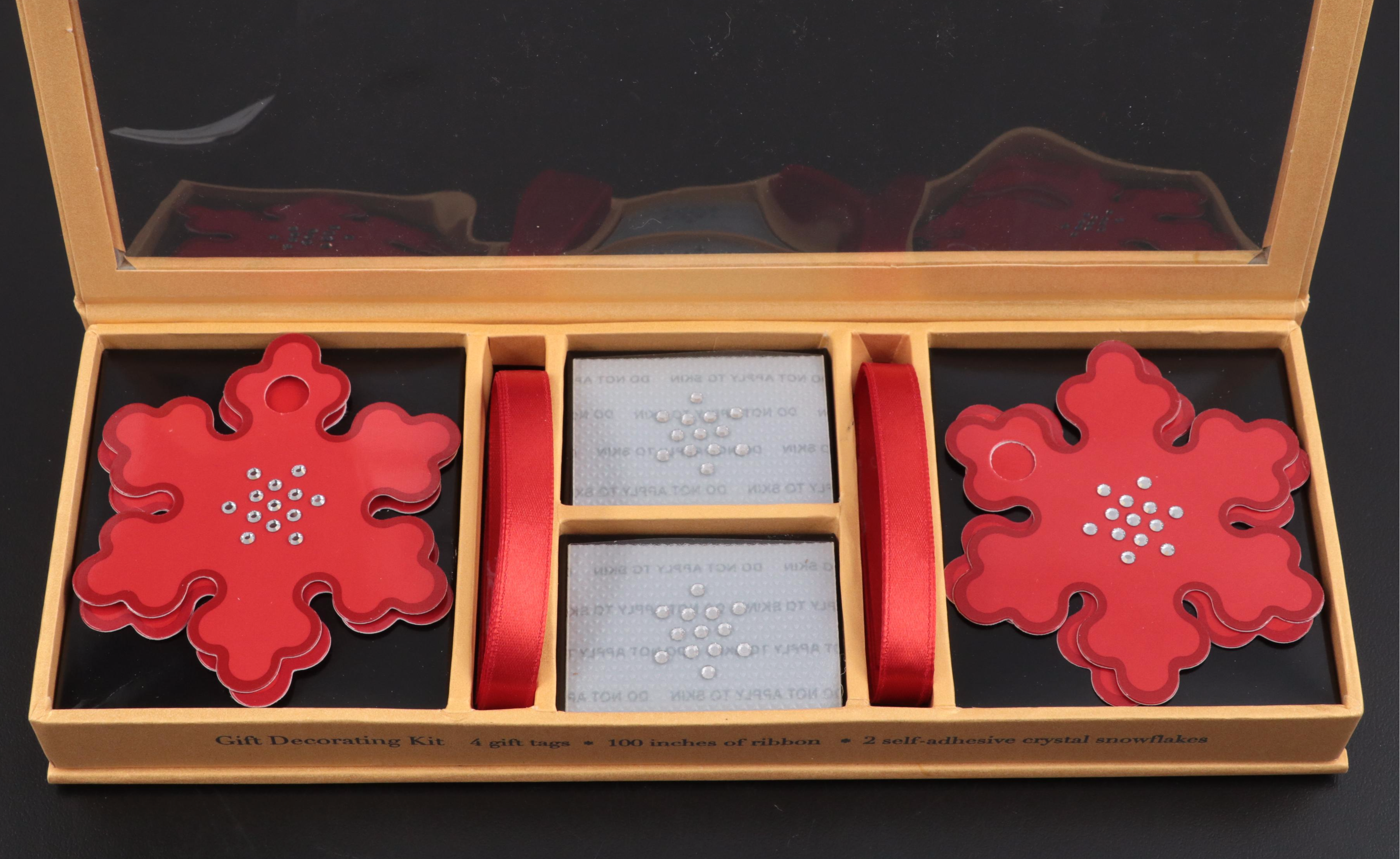 Swarovski Crystal Christmas Tree and Crystal Boxes and Gift Tags