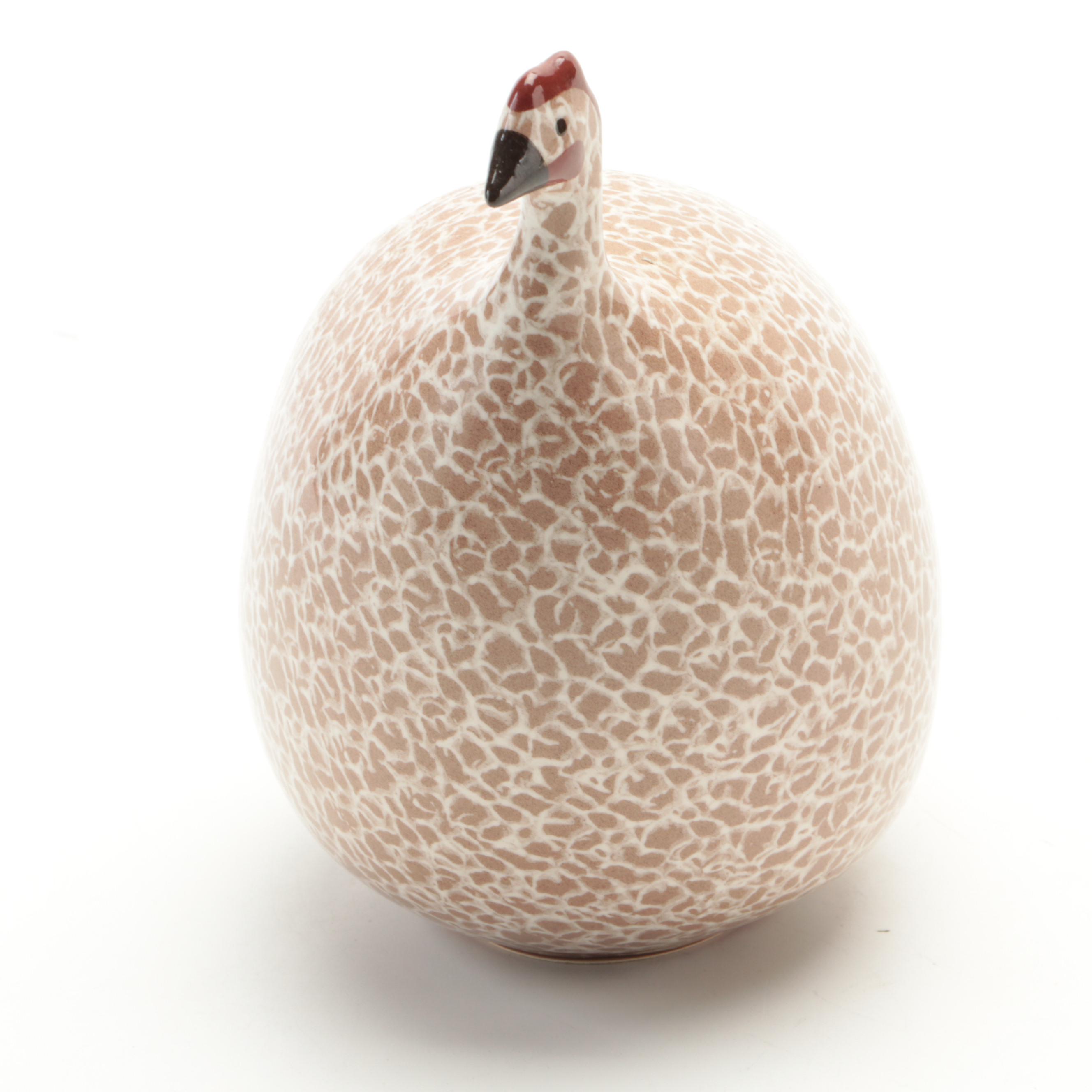 La Pintade Caillard Ceramic Guinea Hen Figurine