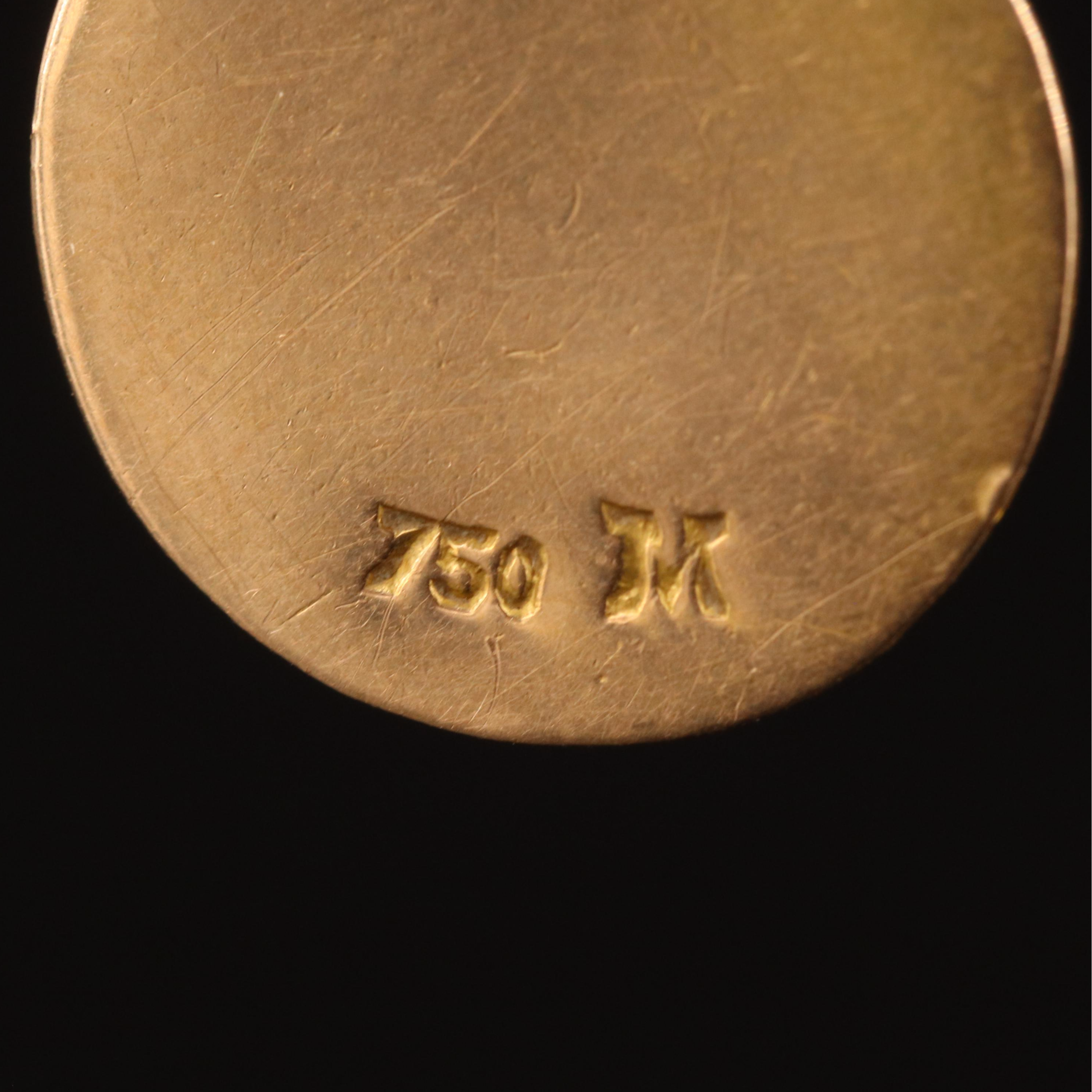 18K Allah Disk Pendant
