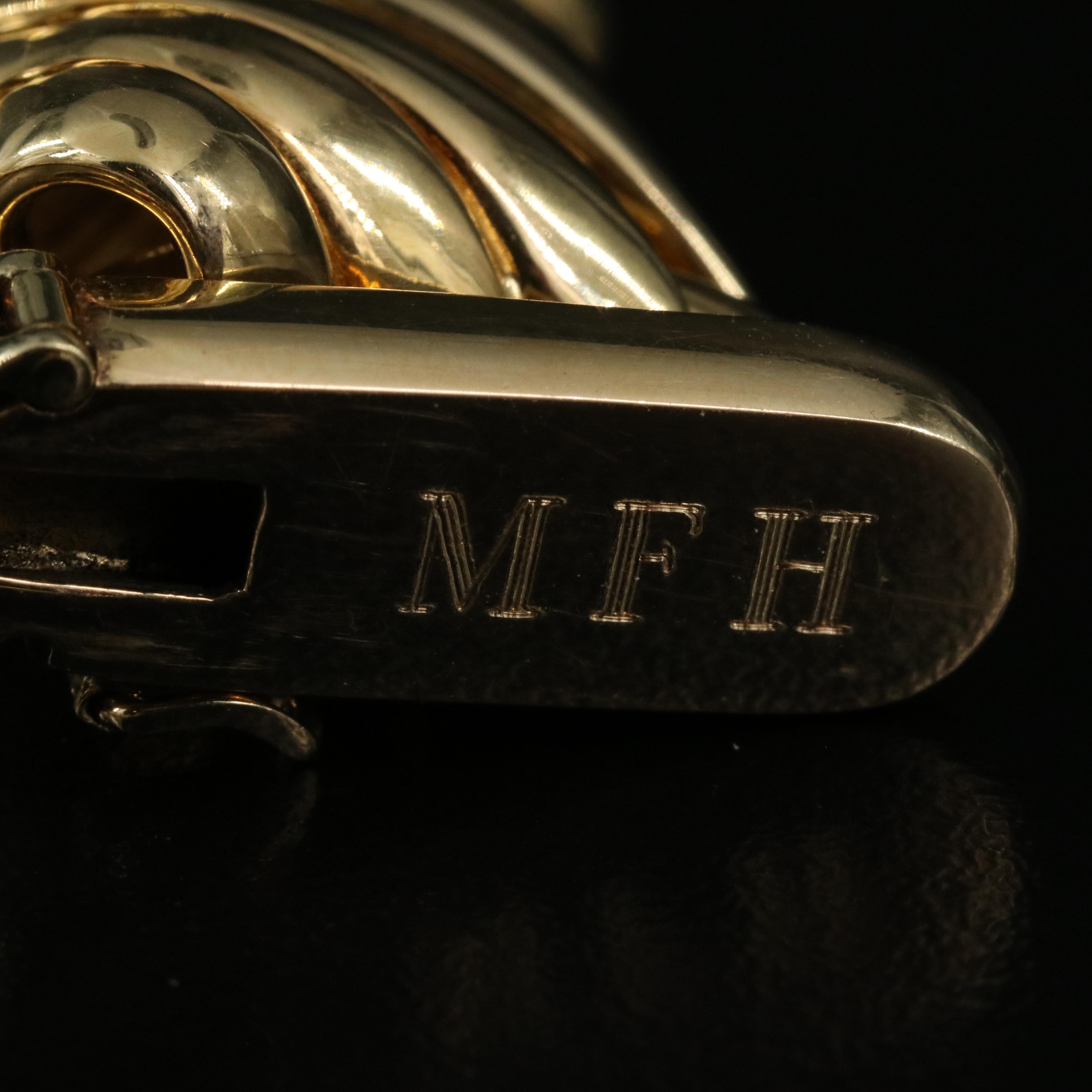 Abel & Zimmerman 18K Fancy Link Necklace