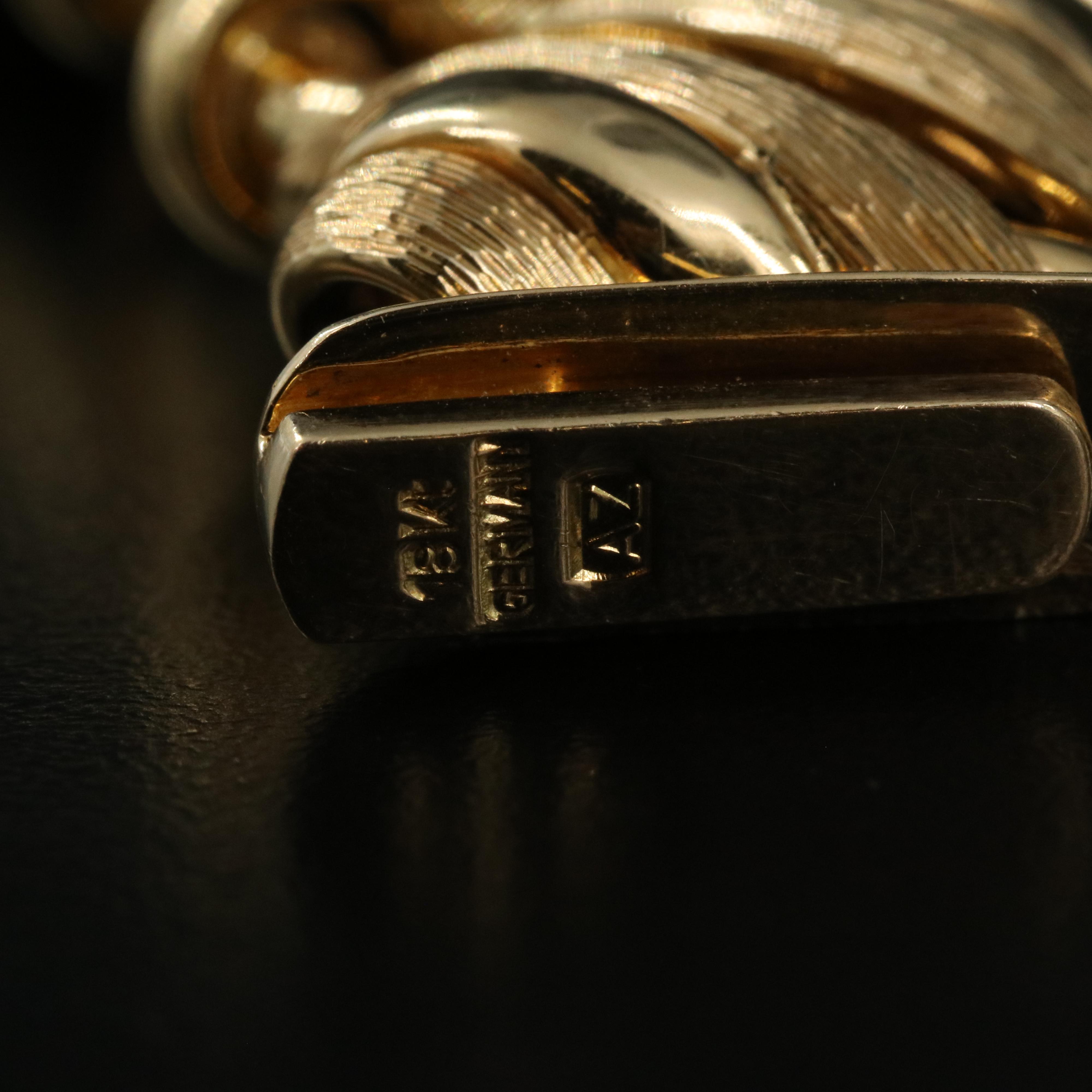 Abel & Zimmerman 18K Fancy Link Necklace