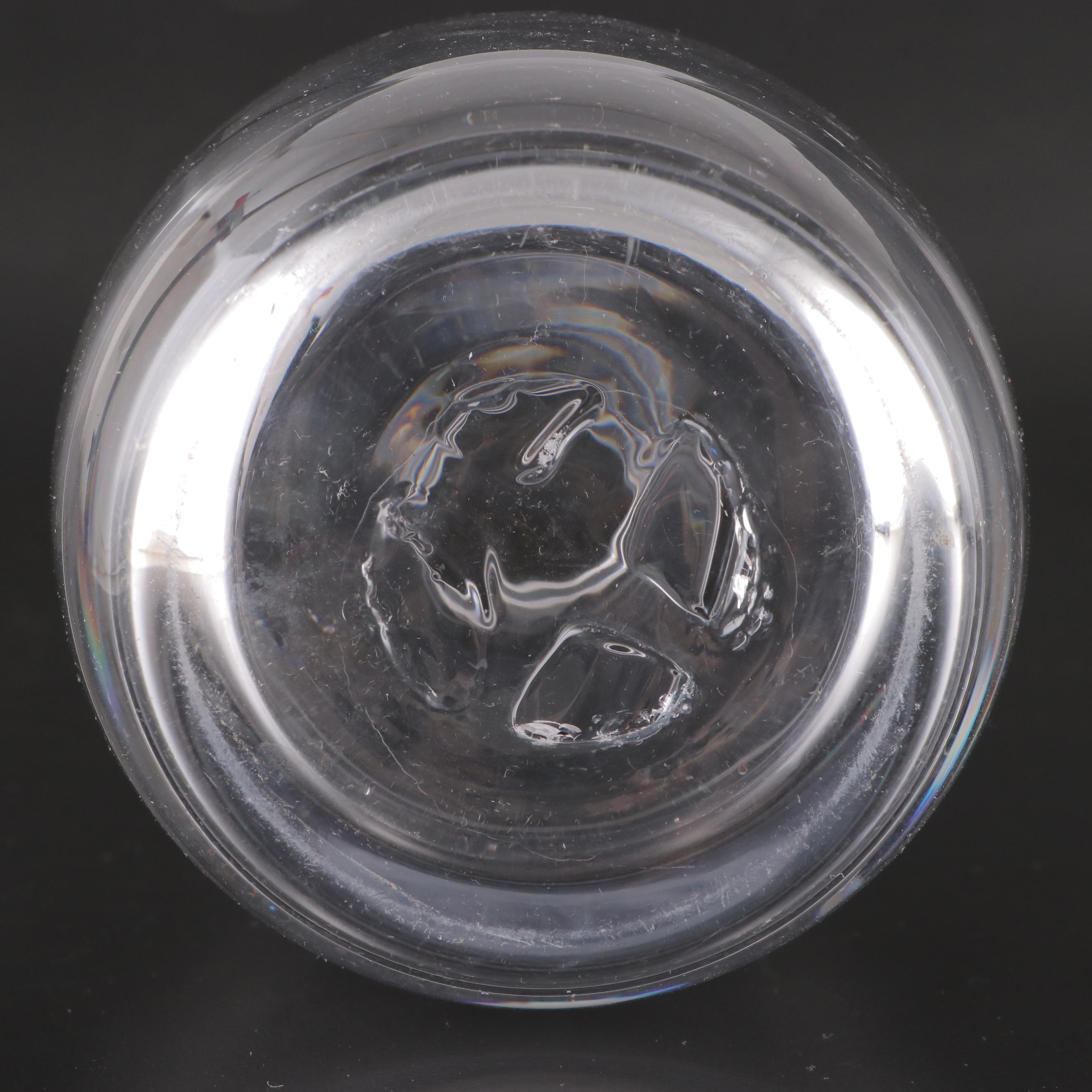 Simon Pearce Glass Vase and Pitcher