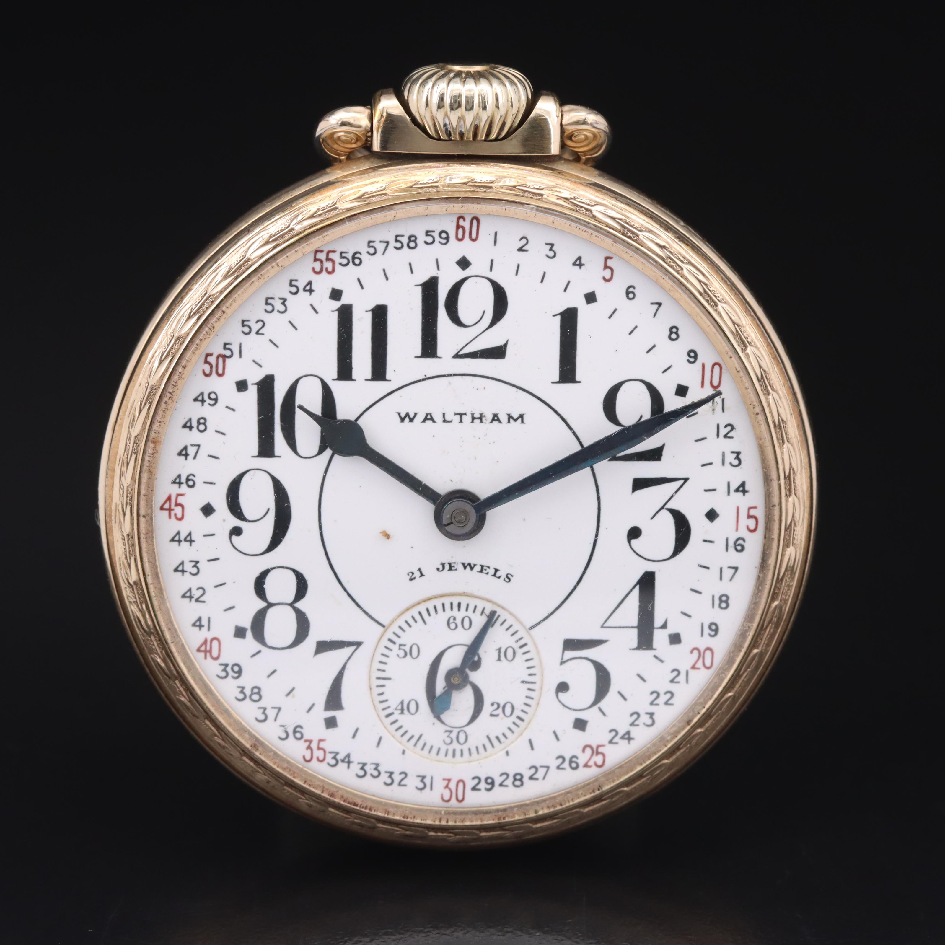 1940s Waltham Lever Set Pocket Watch EBTH