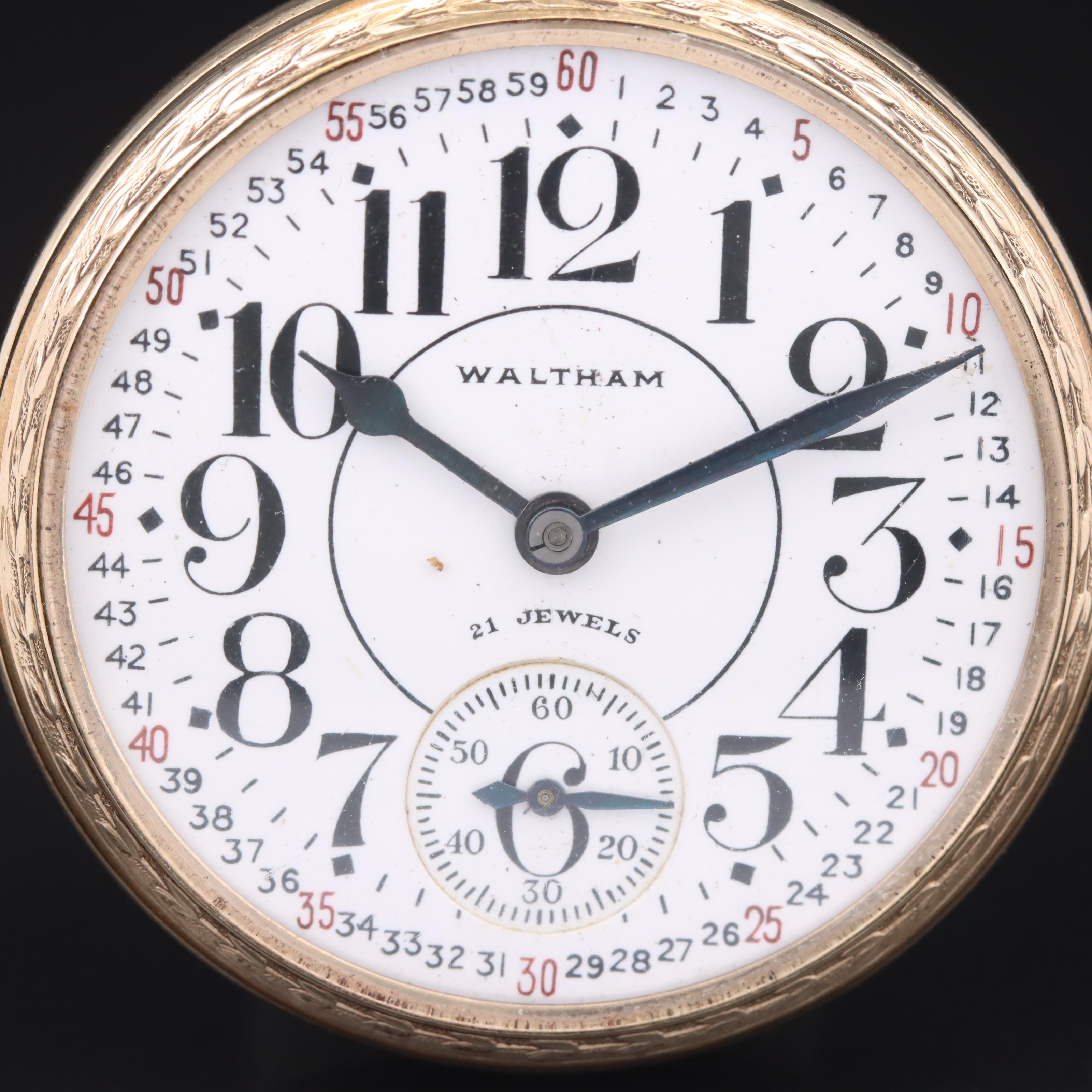 1940s Waltham Lever Set Pocket Watch