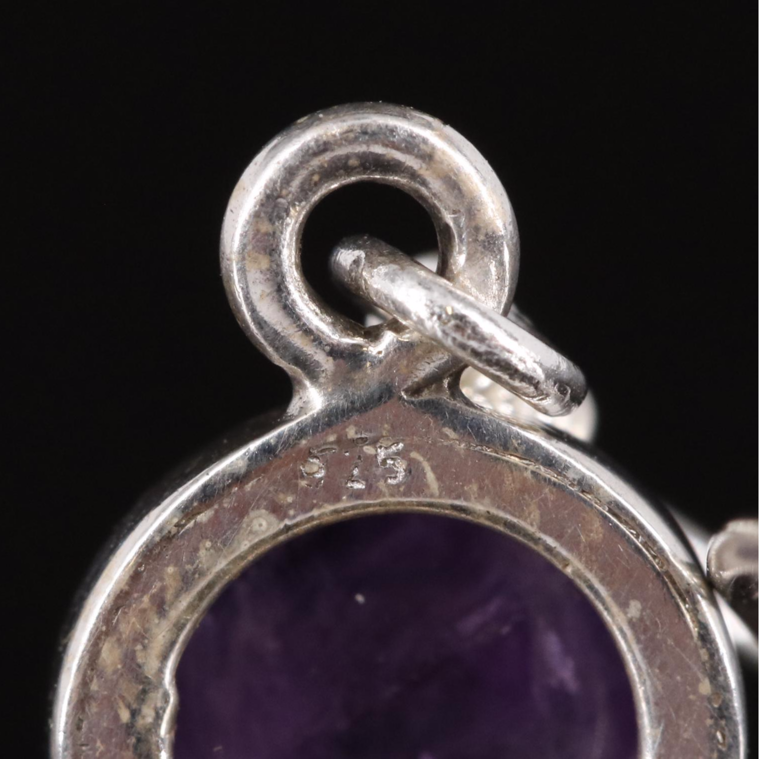 Sterling Amethyst Dangle Earrings