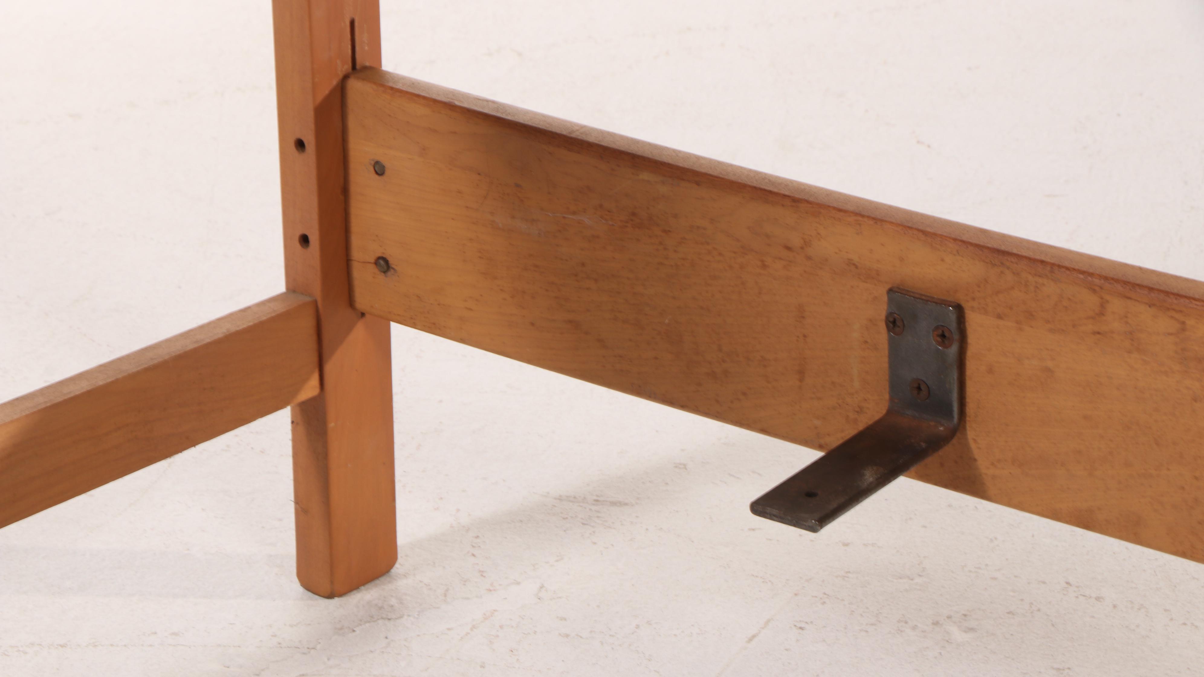 Heywood-Wakefield Mid Century Modern Full Size Bed Frame in Champagne Finish