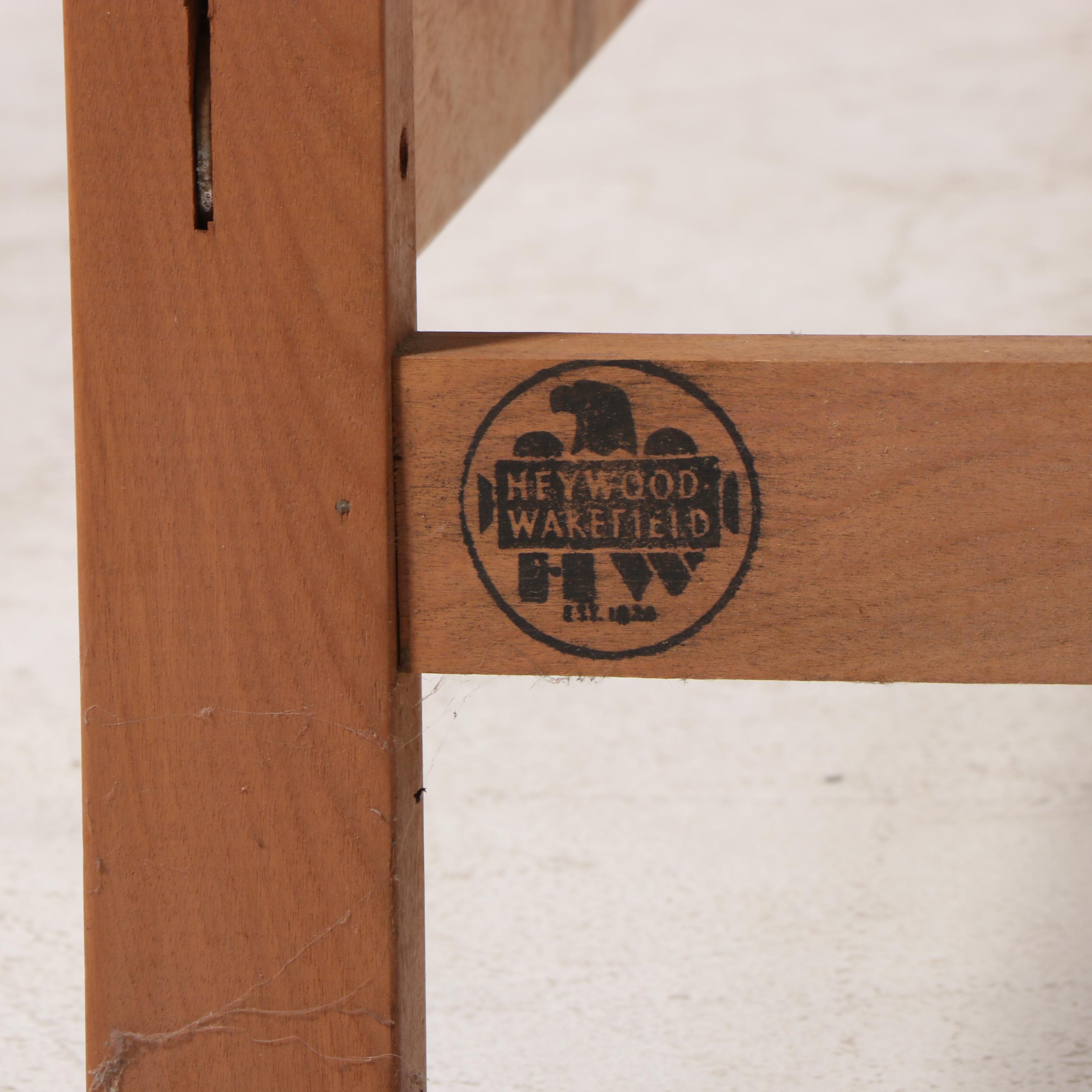 Heywood-Wakefield Mid Century Modern Full Size Bed Frame in Champagne Finish