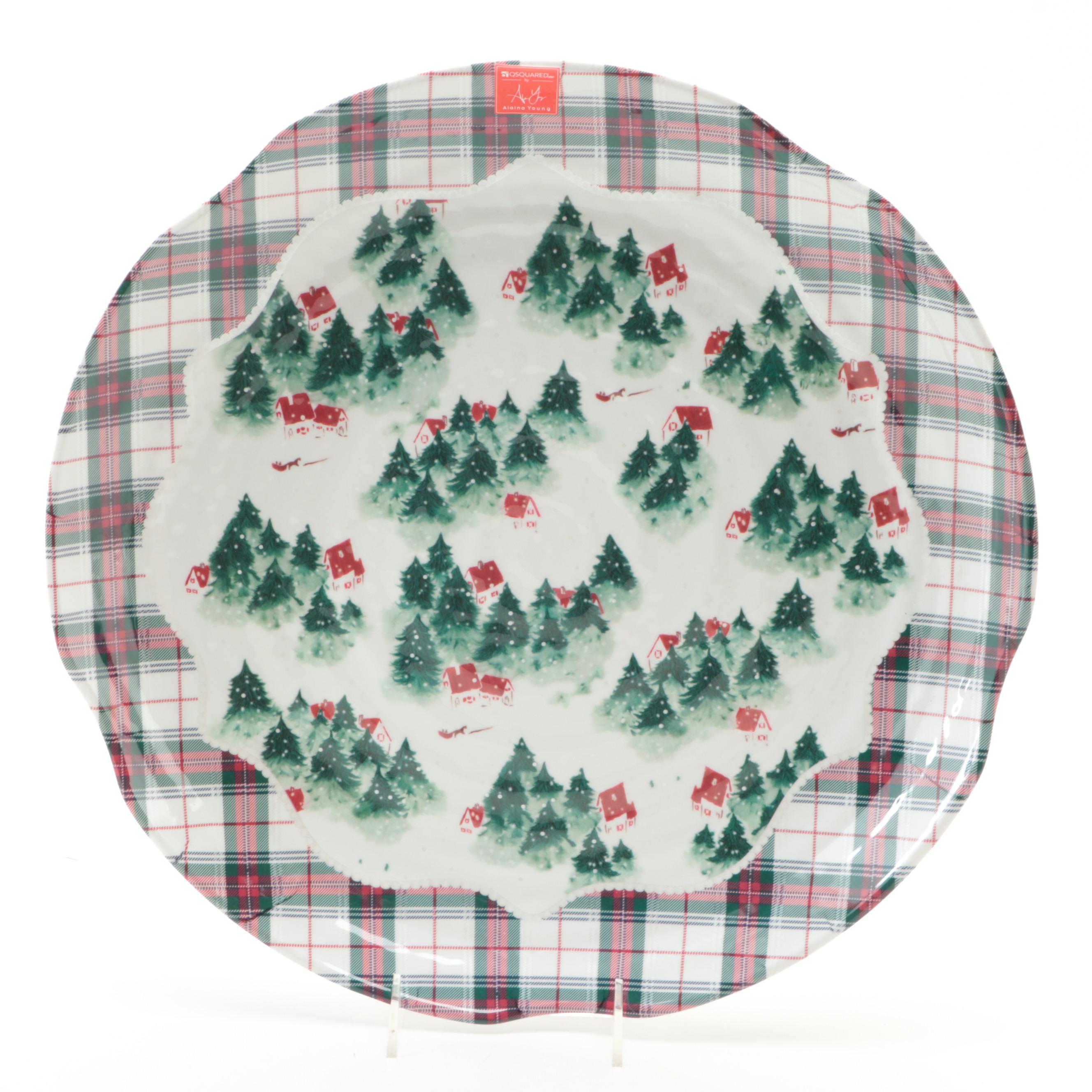 Dickens Collectables Pre-Lit Porcelain House With Figurines, Tree, Tags, More