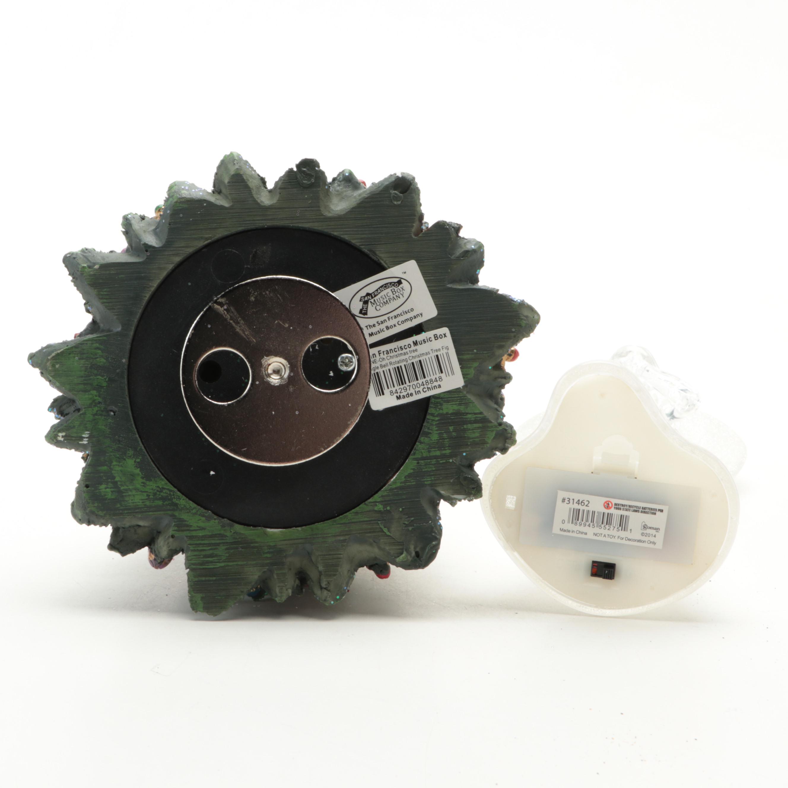 Dickens Collectables Pre-Lit Porcelain House With Figurines, Tree, Tags, More