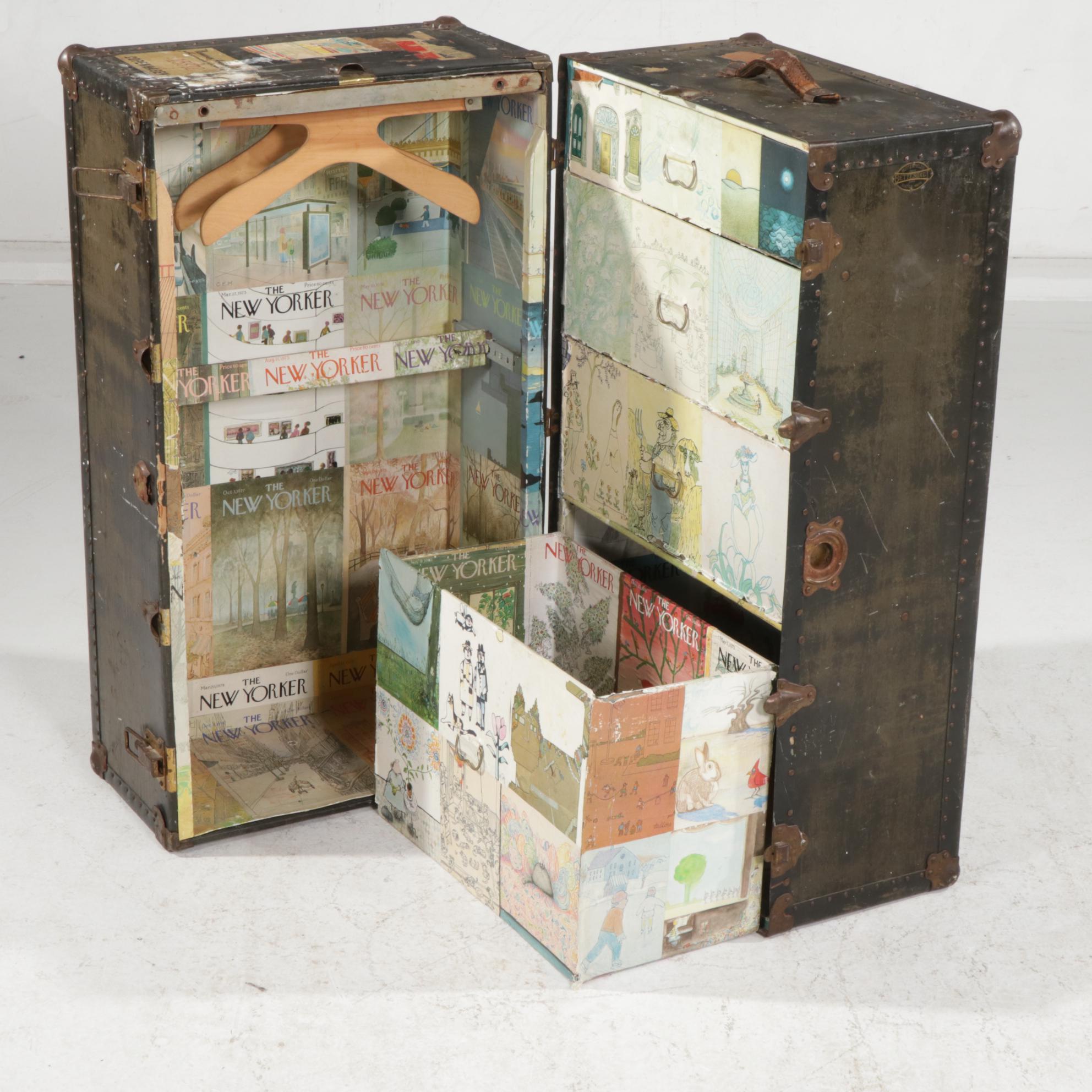 Butterfield "Betterbilt" Wardrobe Steamer Trunk, Early to Mid 20th Century