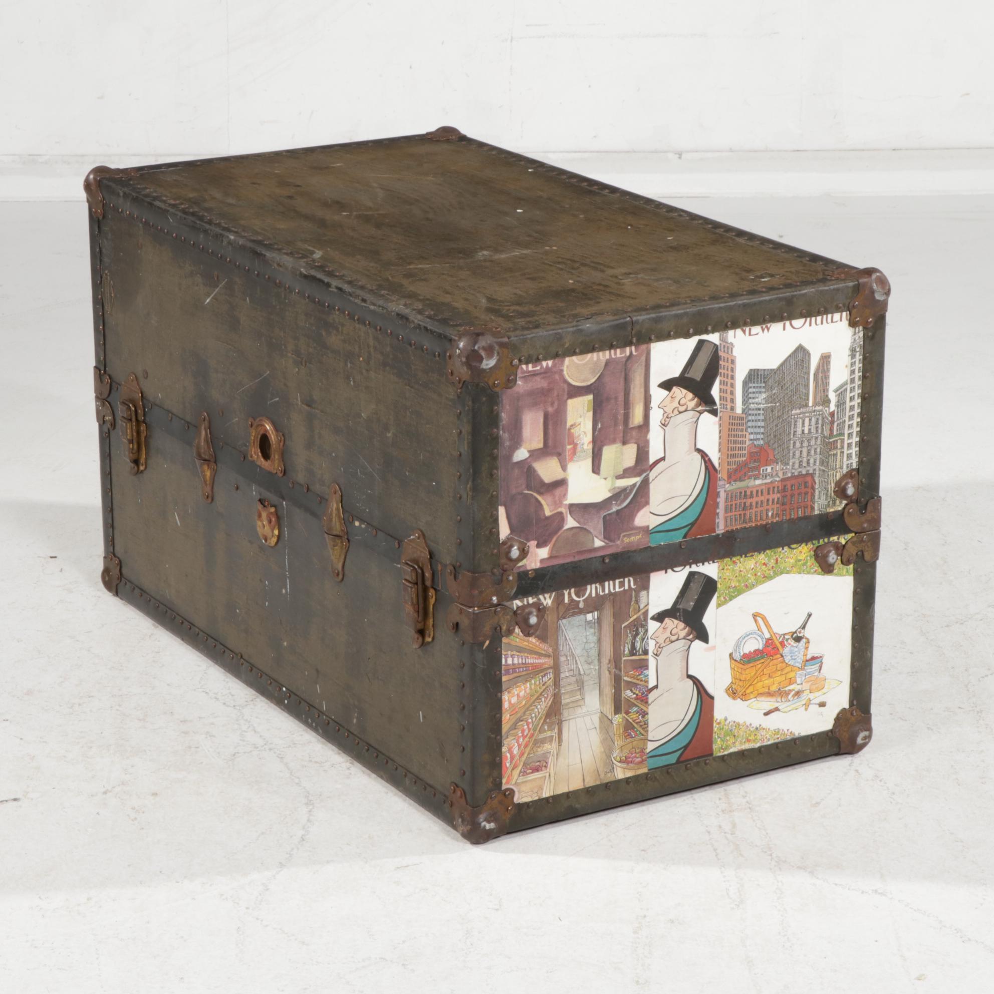 Butterfield "Betterbilt" Wardrobe Steamer Trunk, Early to Mid 20th Century