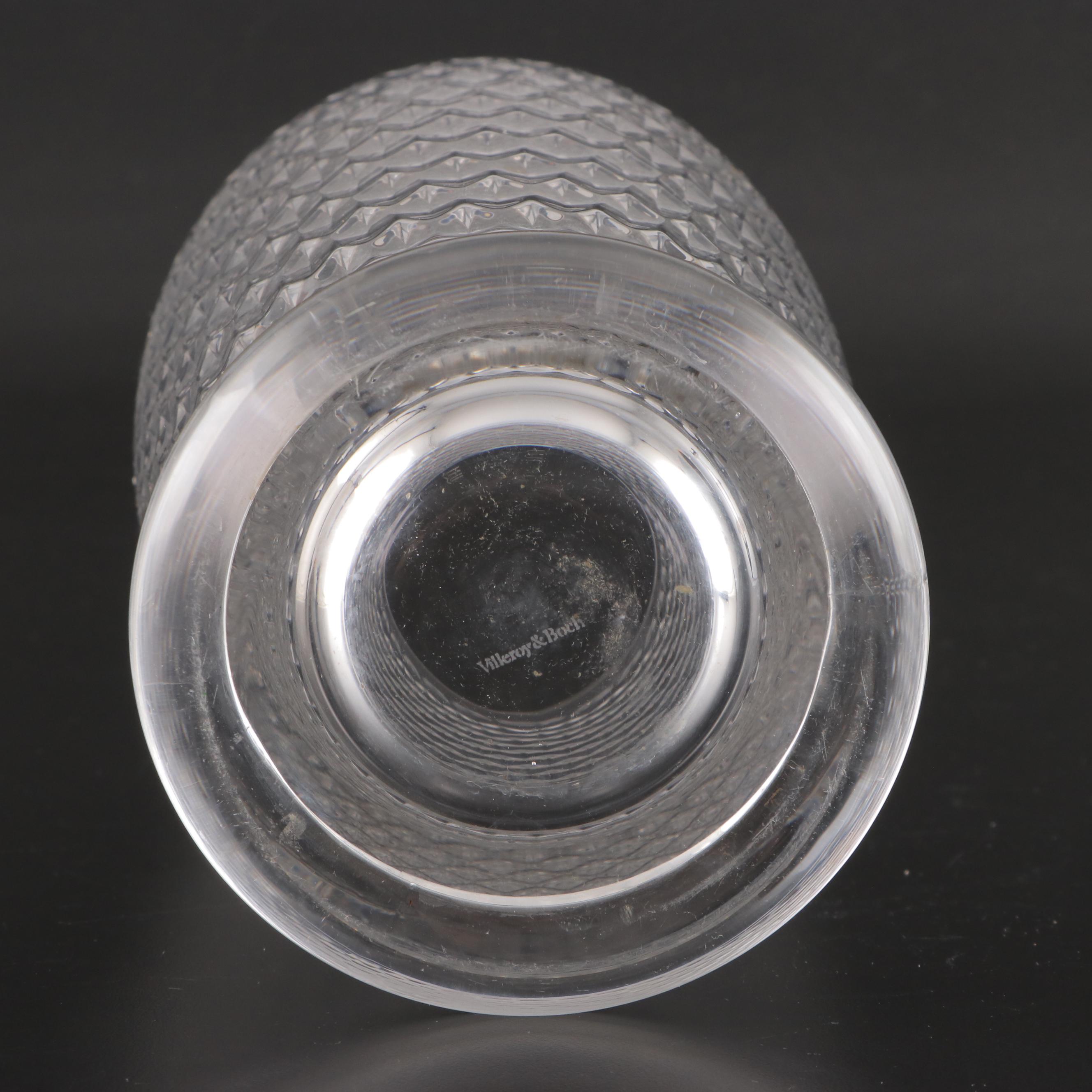 Villeroy & Boch "Boston" Vase with Simon Pearce and Other Glass Vase