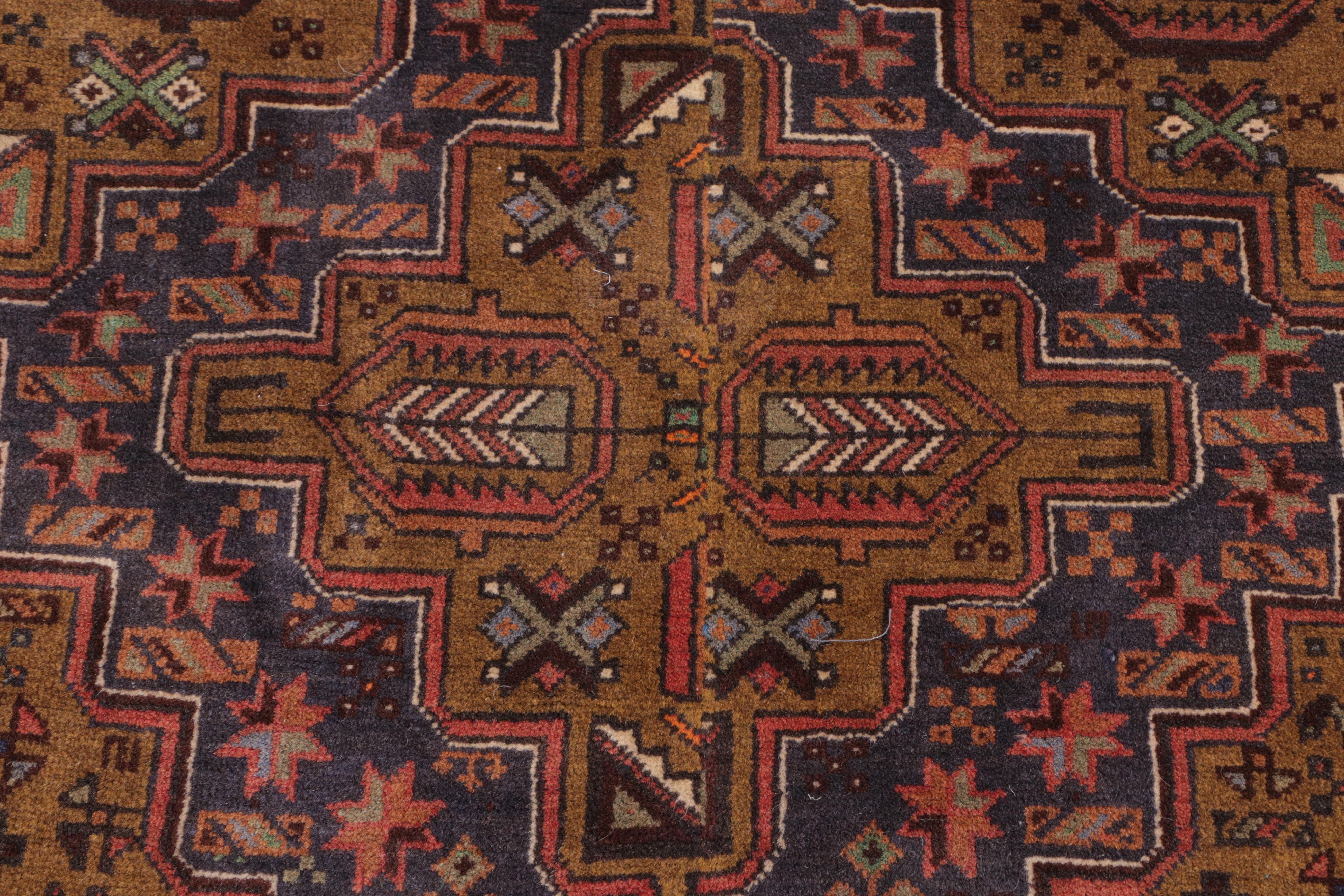 2'11 x 4'7 Hand-Knotted Turkish Konya Remnant Accent Rug