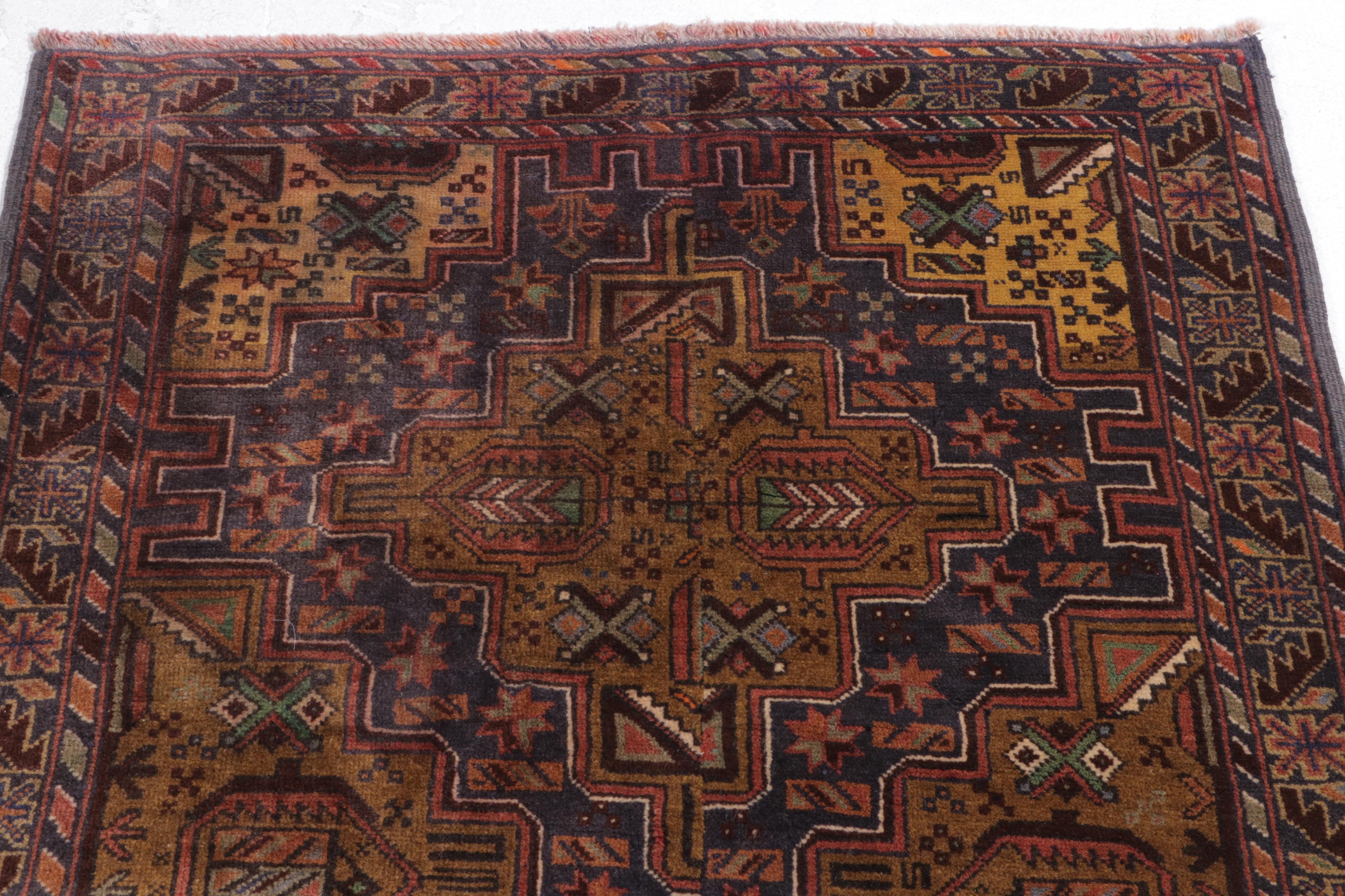 2'11 x 4'7 Hand-Knotted Turkish Konya Remnant Accent Rug
