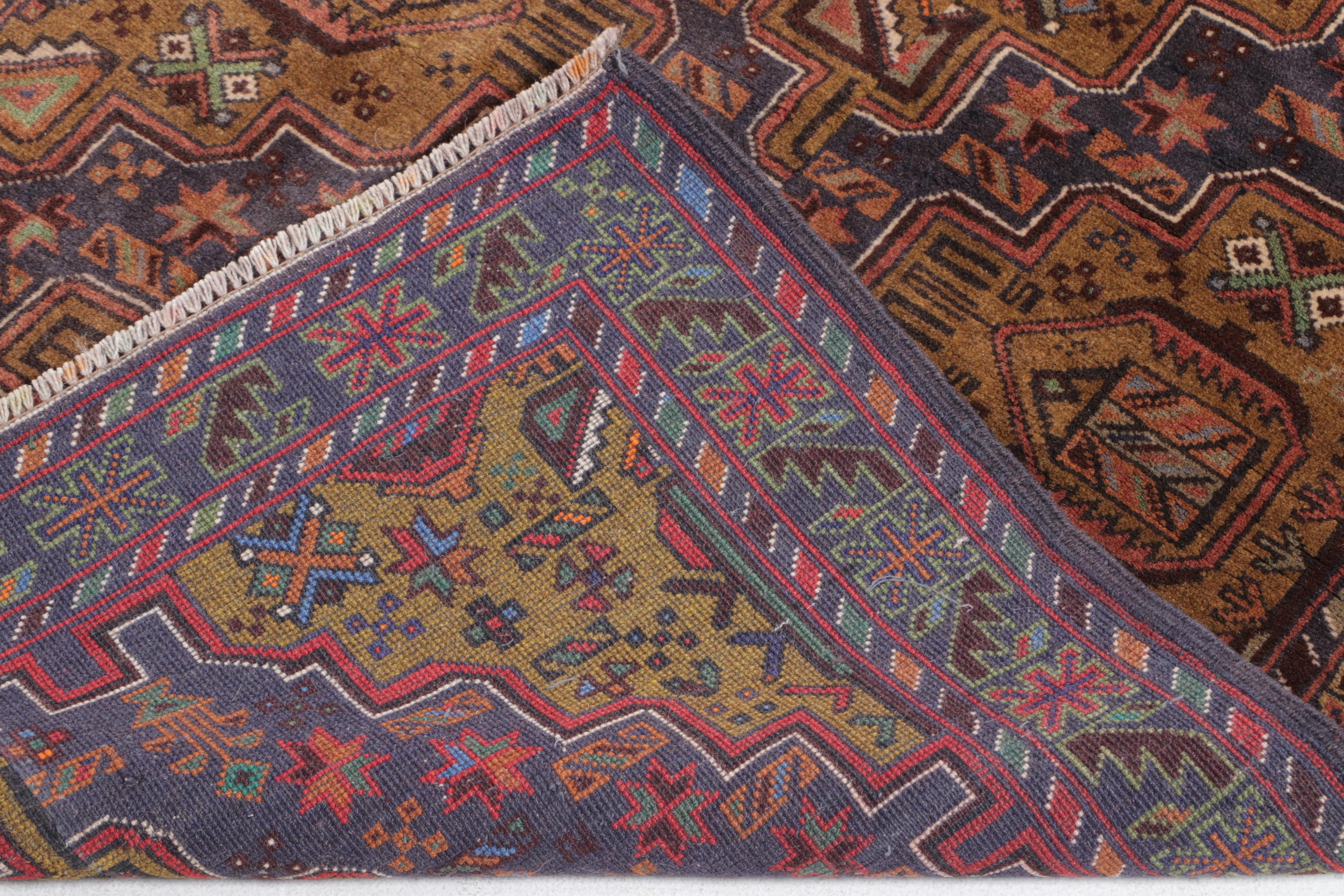 2'11 x 4'7 Hand-Knotted Turkish Konya Remnant Accent Rug