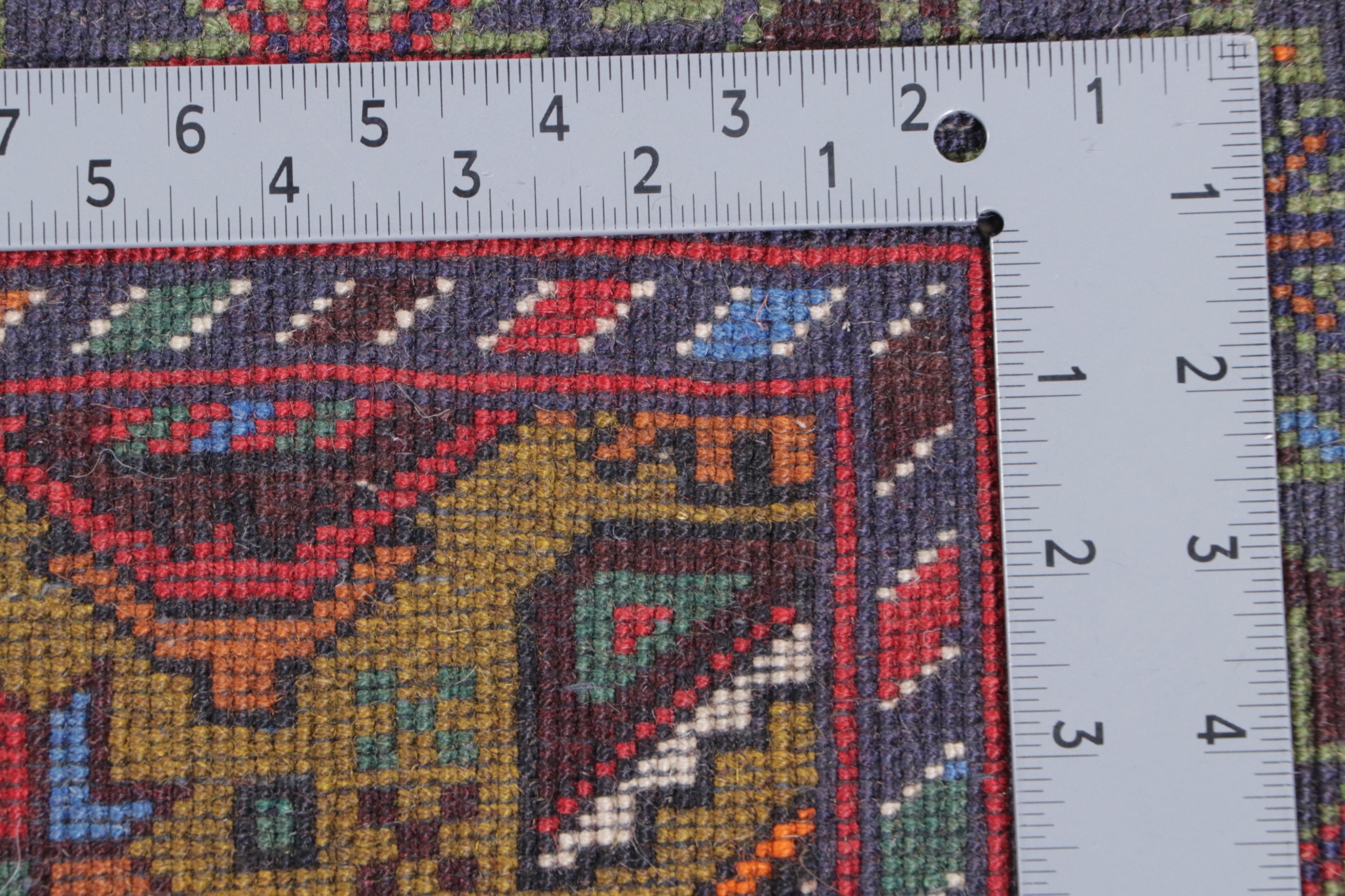 2'11 x 4'7 Hand-Knotted Turkish Konya Remnant Accent Rug