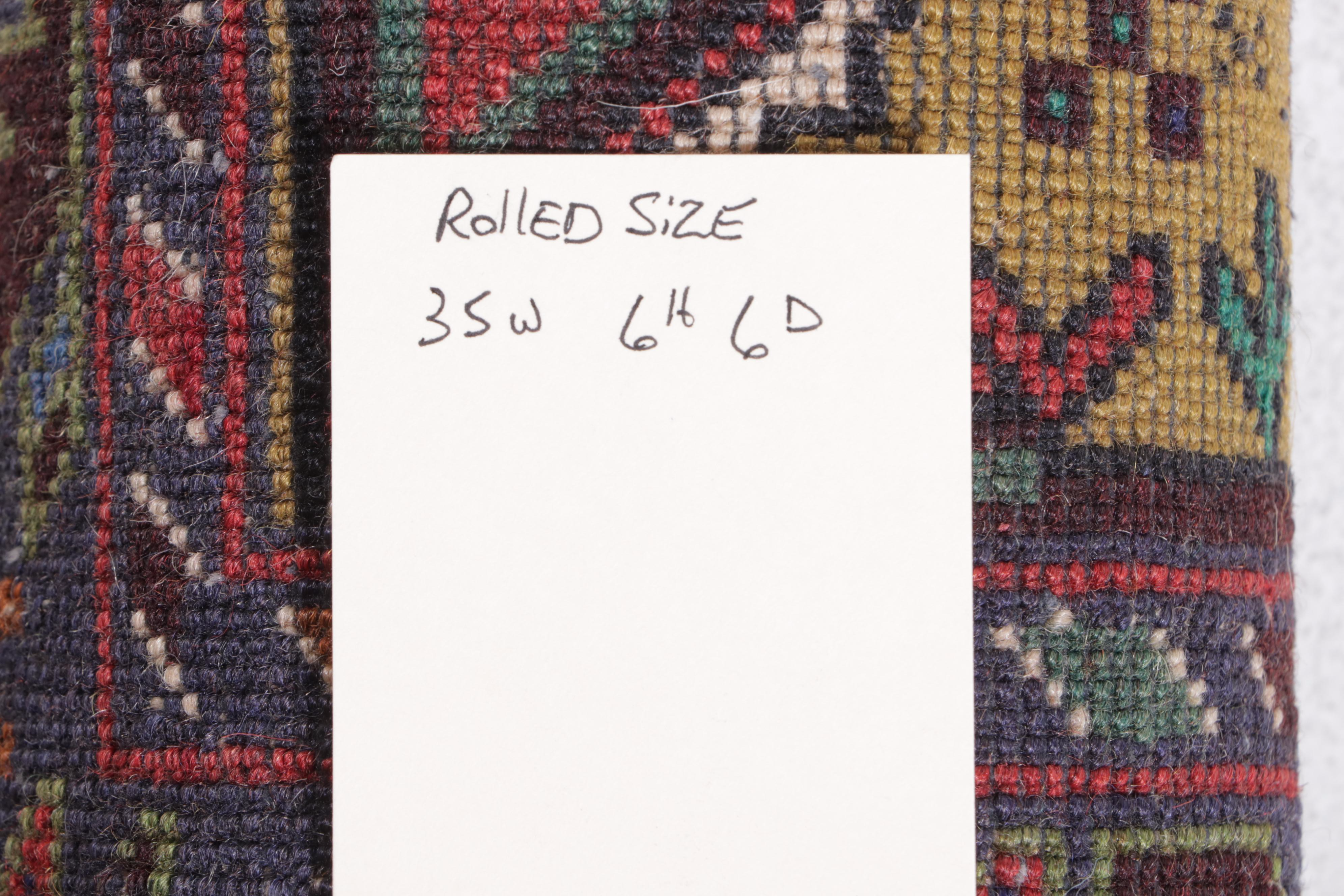 2'11 x 4'7 Hand-Knotted Turkish Konya Remnant Accent Rug