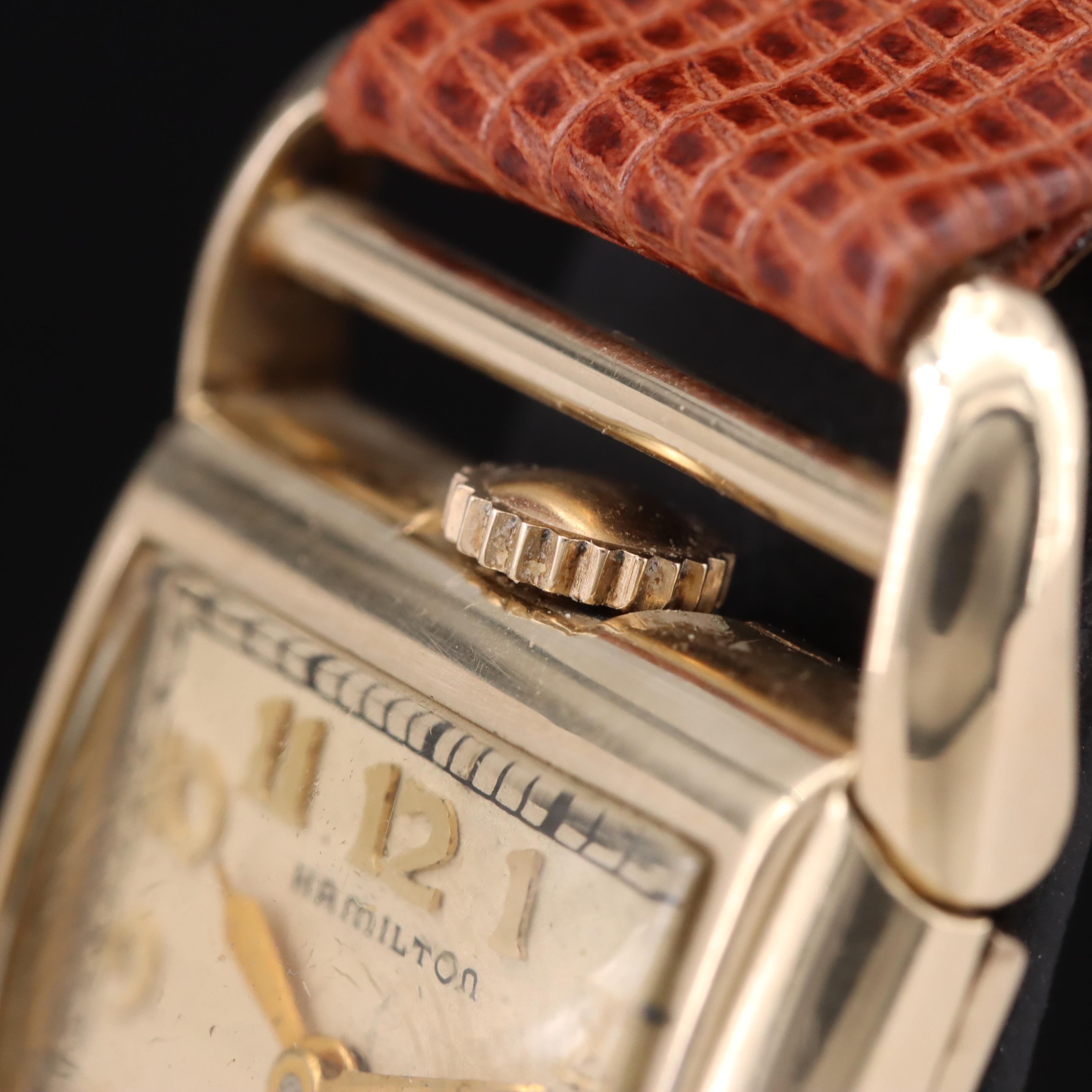 Vintage Hamilton Contour 14K Gold-Filled Drivers Watch