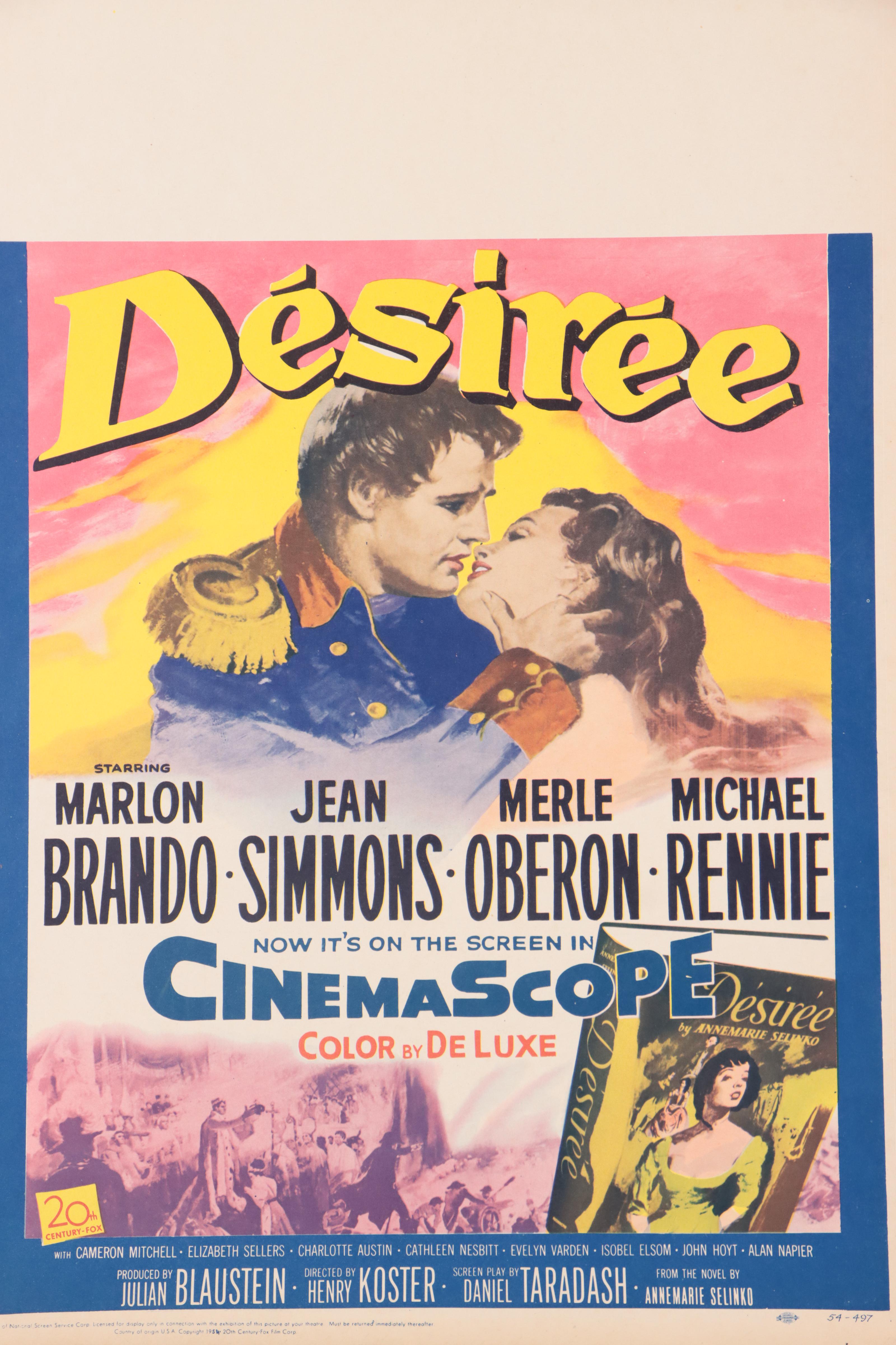 "Désirée" and "The Teahouse of The August Moon" Window Cards, 1950s