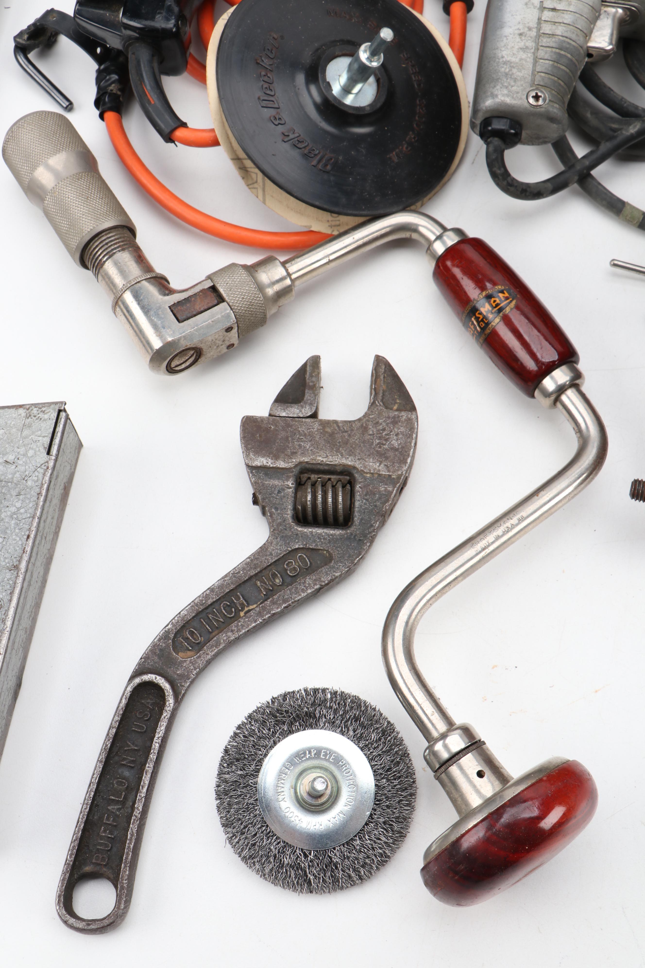 Craftsman Vise Grip with Tool Box and More Tools