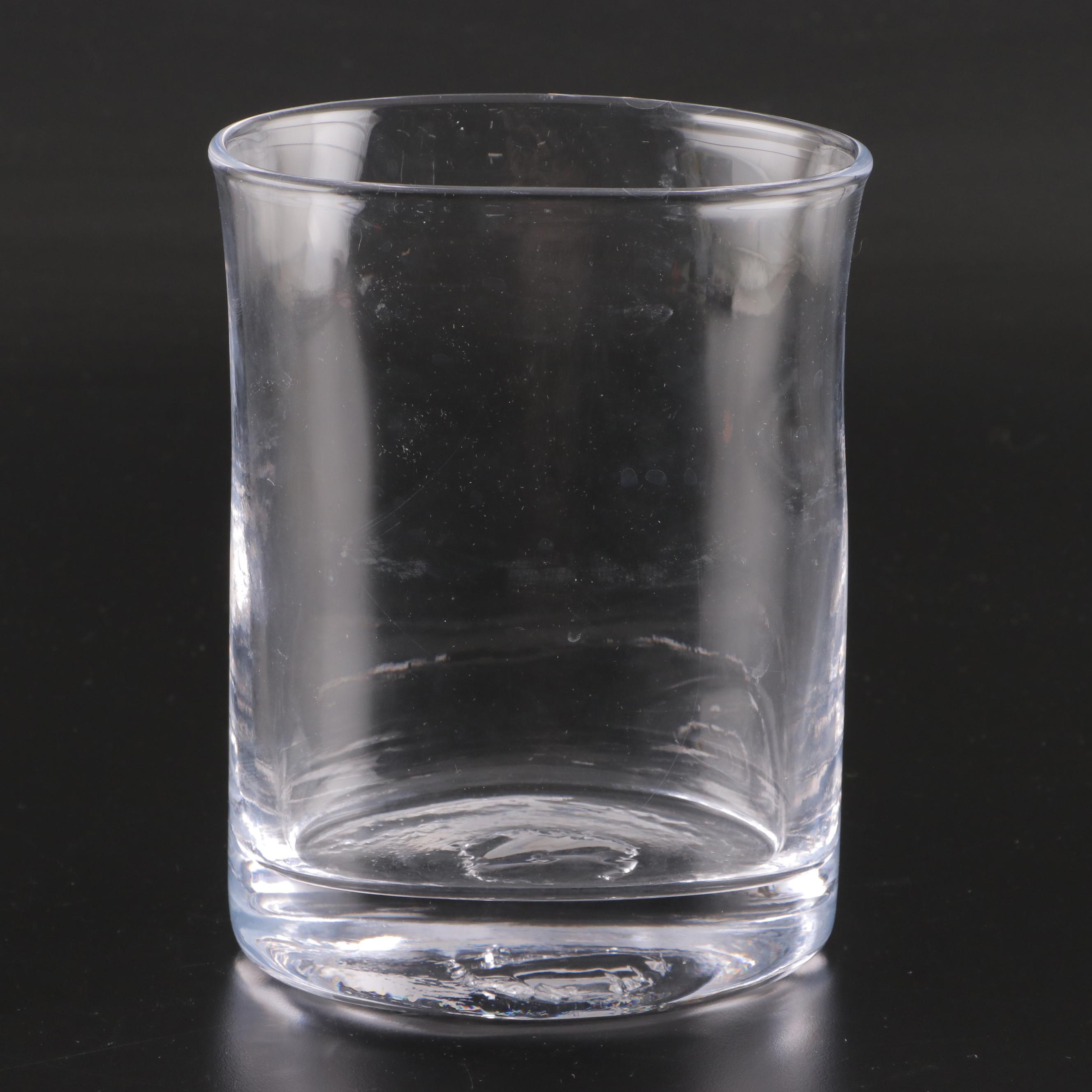 Simon Pearce Glass Hartland Candlesticks and Vase