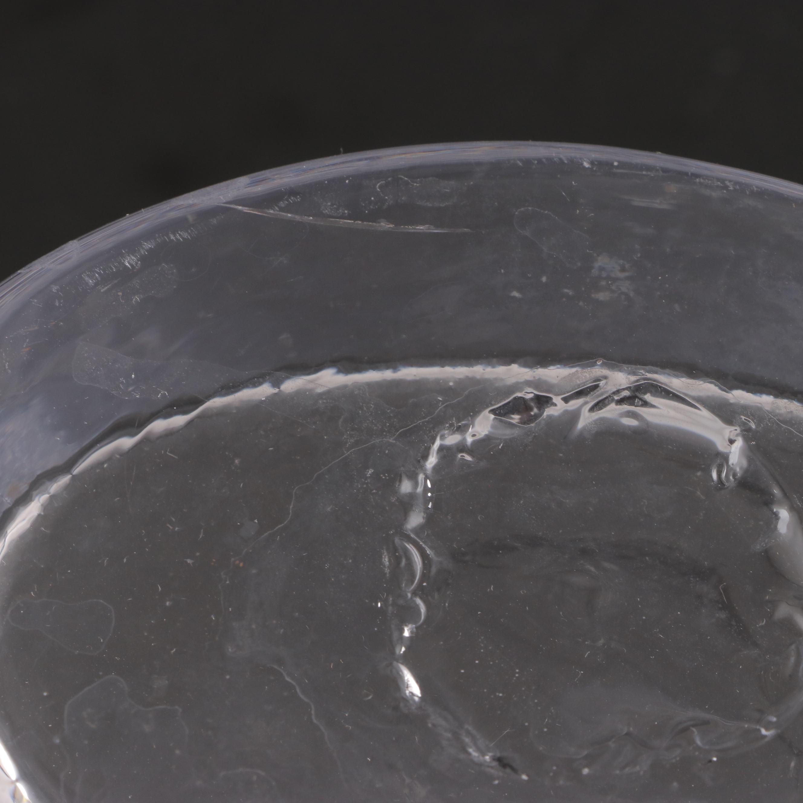 Simon Pearce Glass Hartland Candlesticks and Vase