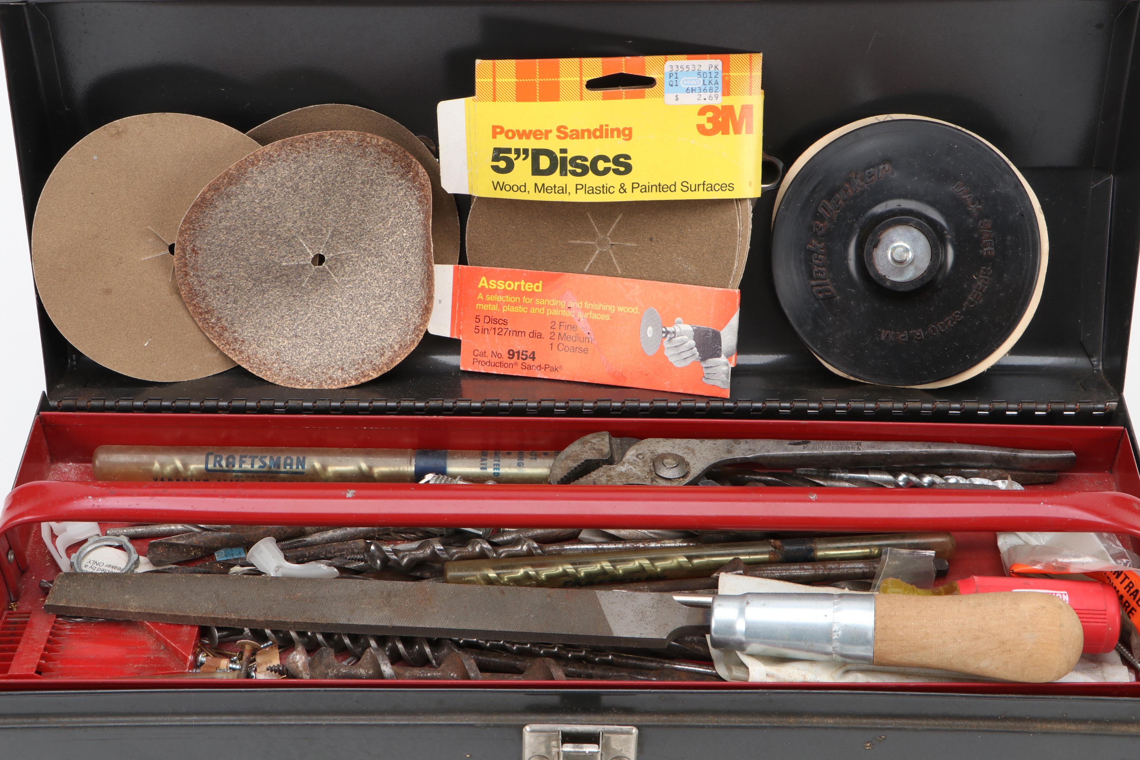 Craftsman Vise Grip with Tool Box and More Tools