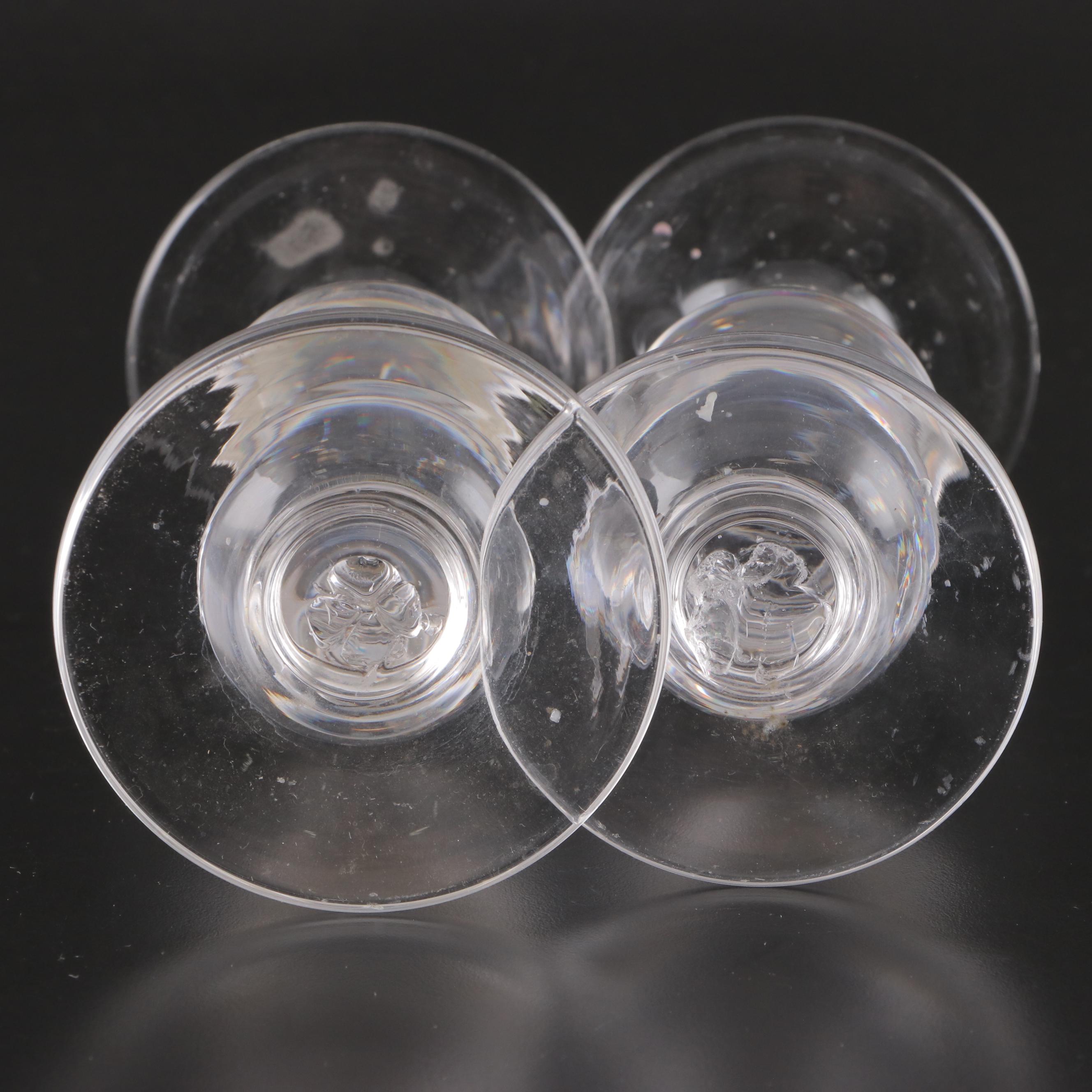 Simon Pearce Glass Hartland Candlesticks and Vase