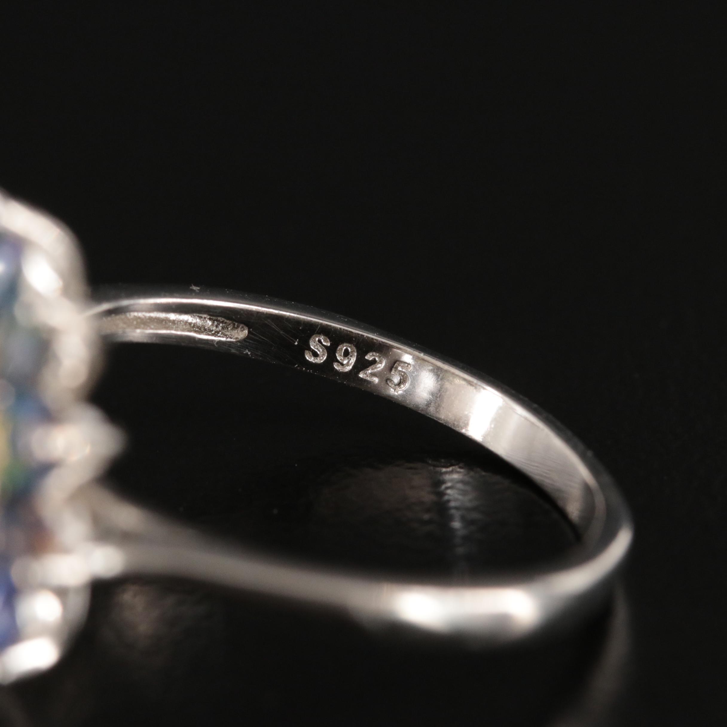 Sterling Pearl and Opal Ring