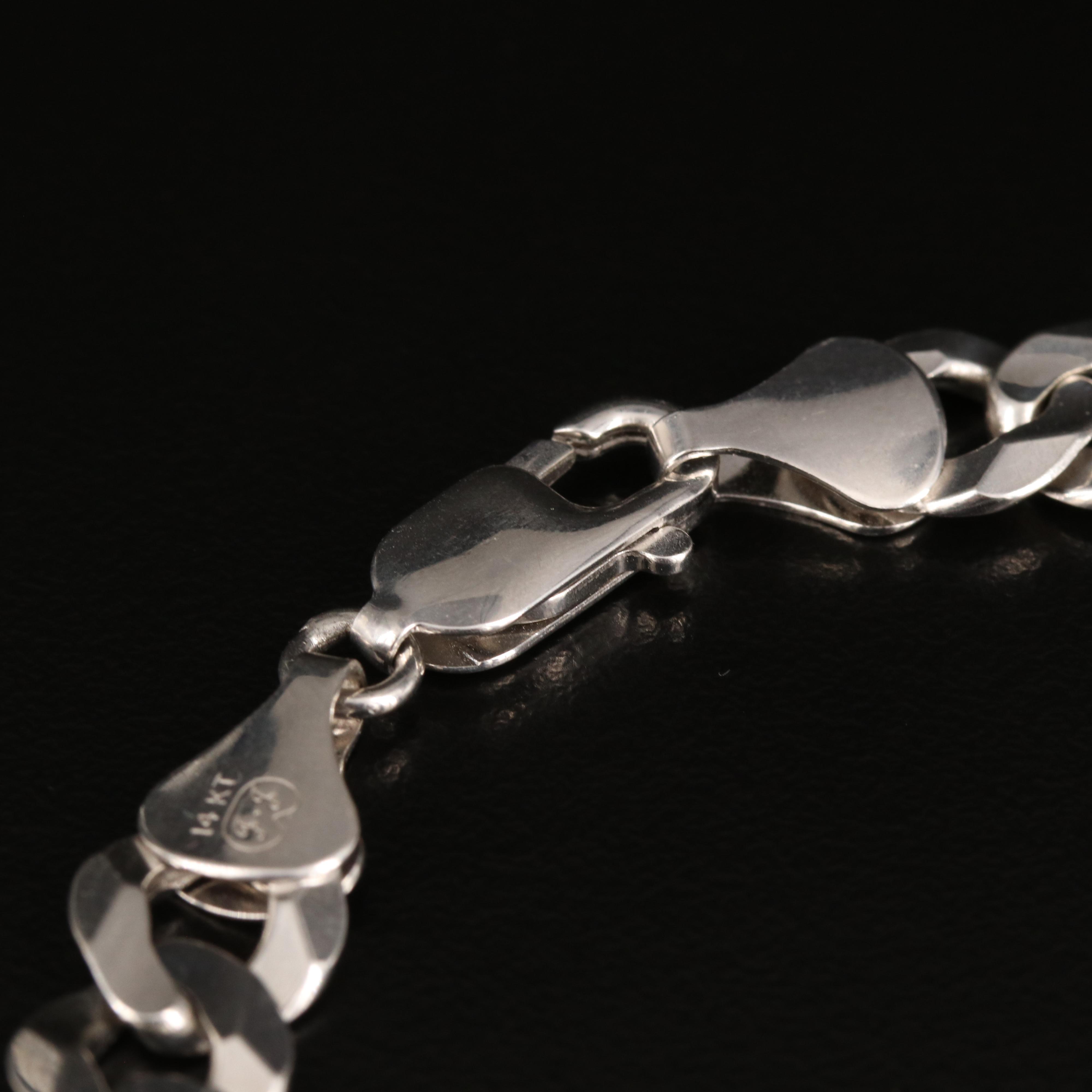 14K Curb Link ID Bracelet