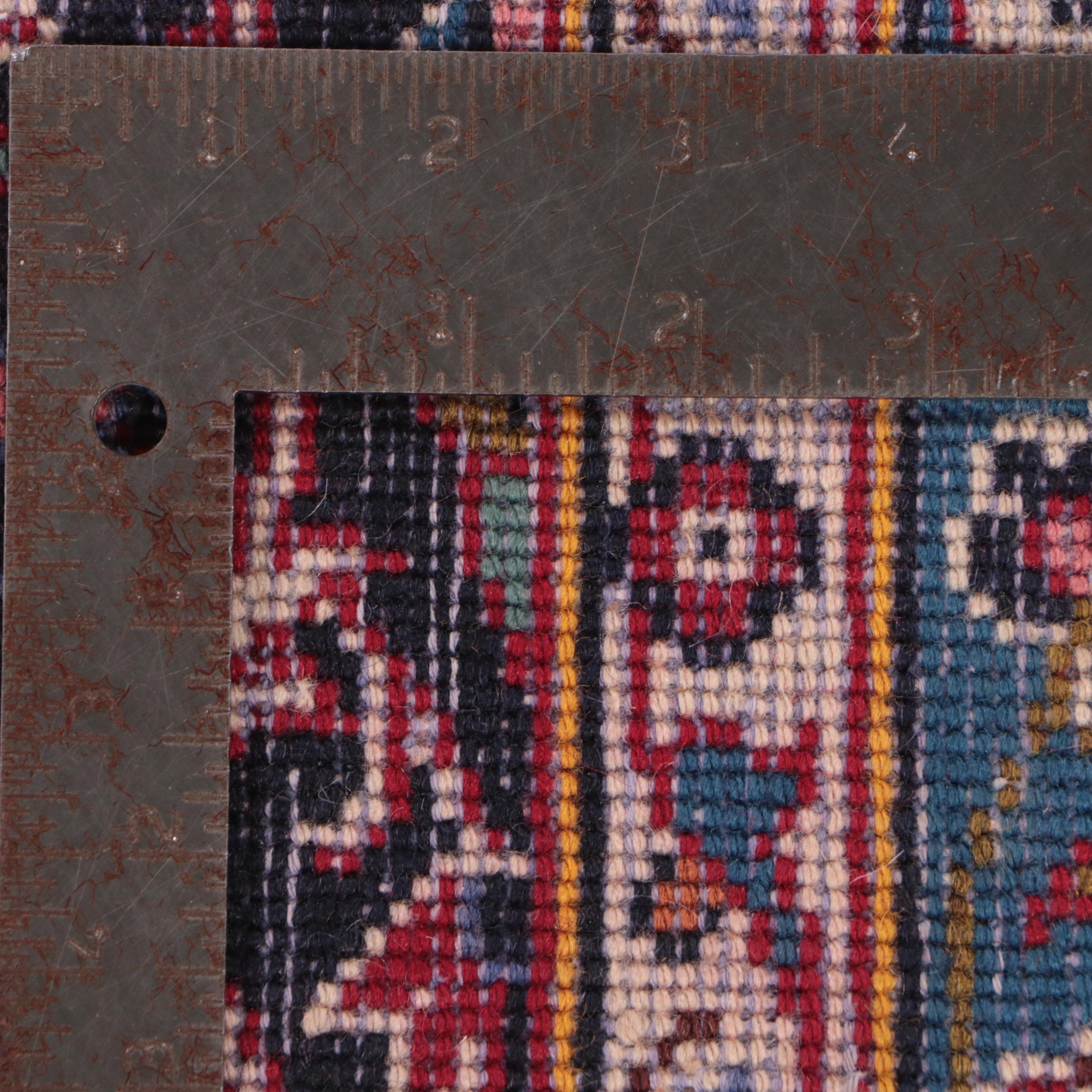 8'1 x 11'11 Hand-Knotted Persian Kashan Area Rug