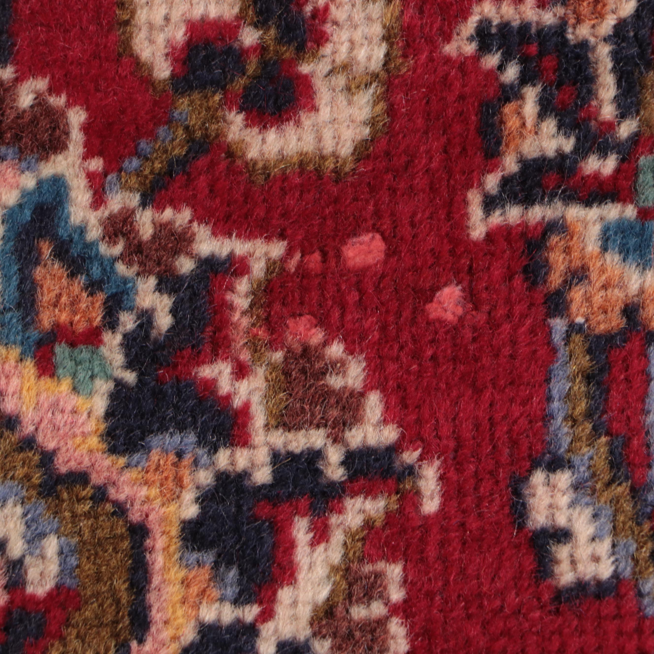 8'1 x 11'11 Hand-Knotted Persian Kashan Area Rug