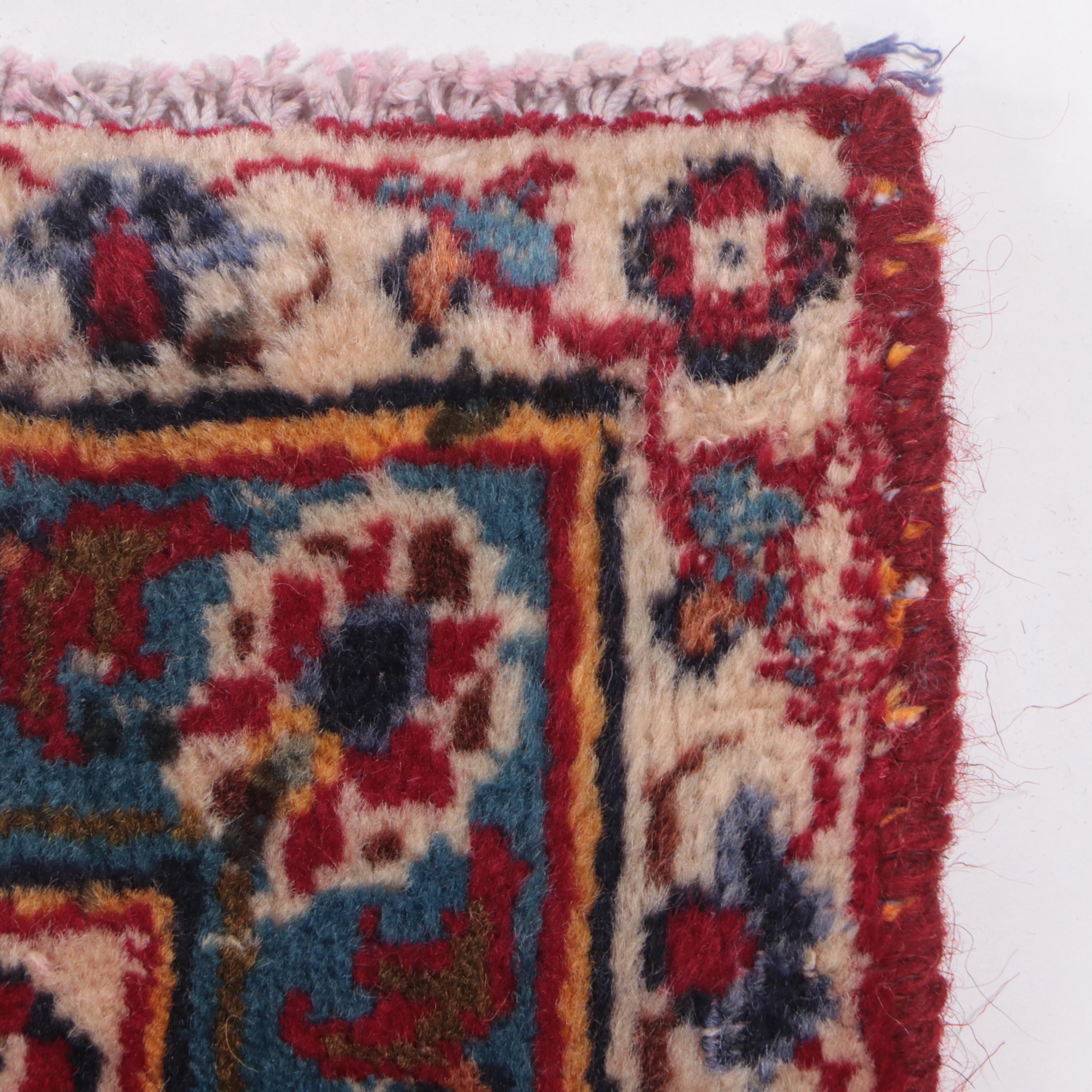 8'1 x 11'11 Hand-Knotted Persian Kashan Area Rug