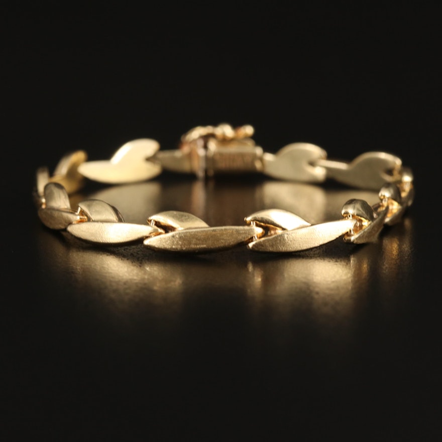 Italian 14K Fancy Link Bracelet