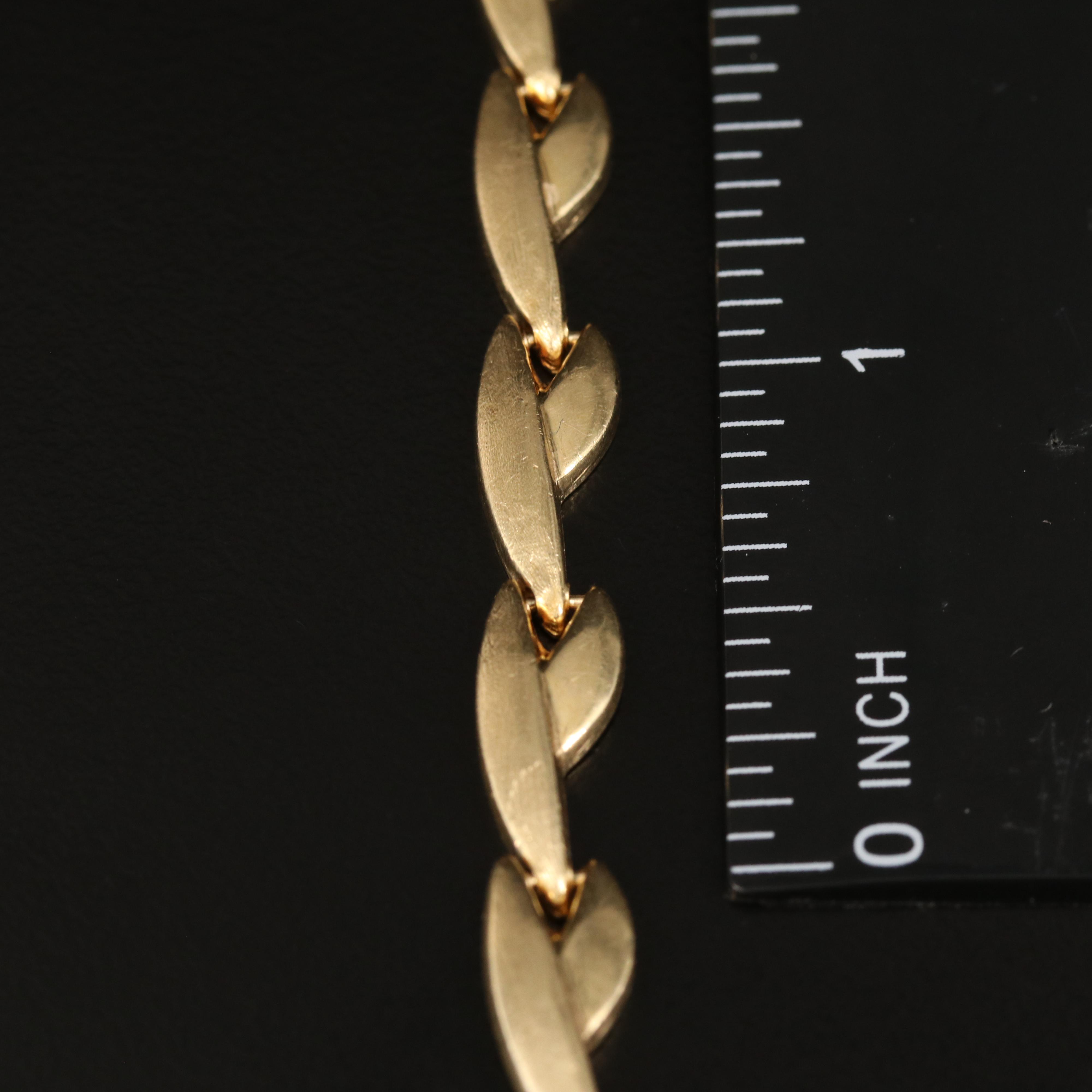 Italian 14K Fancy Link Bracelet