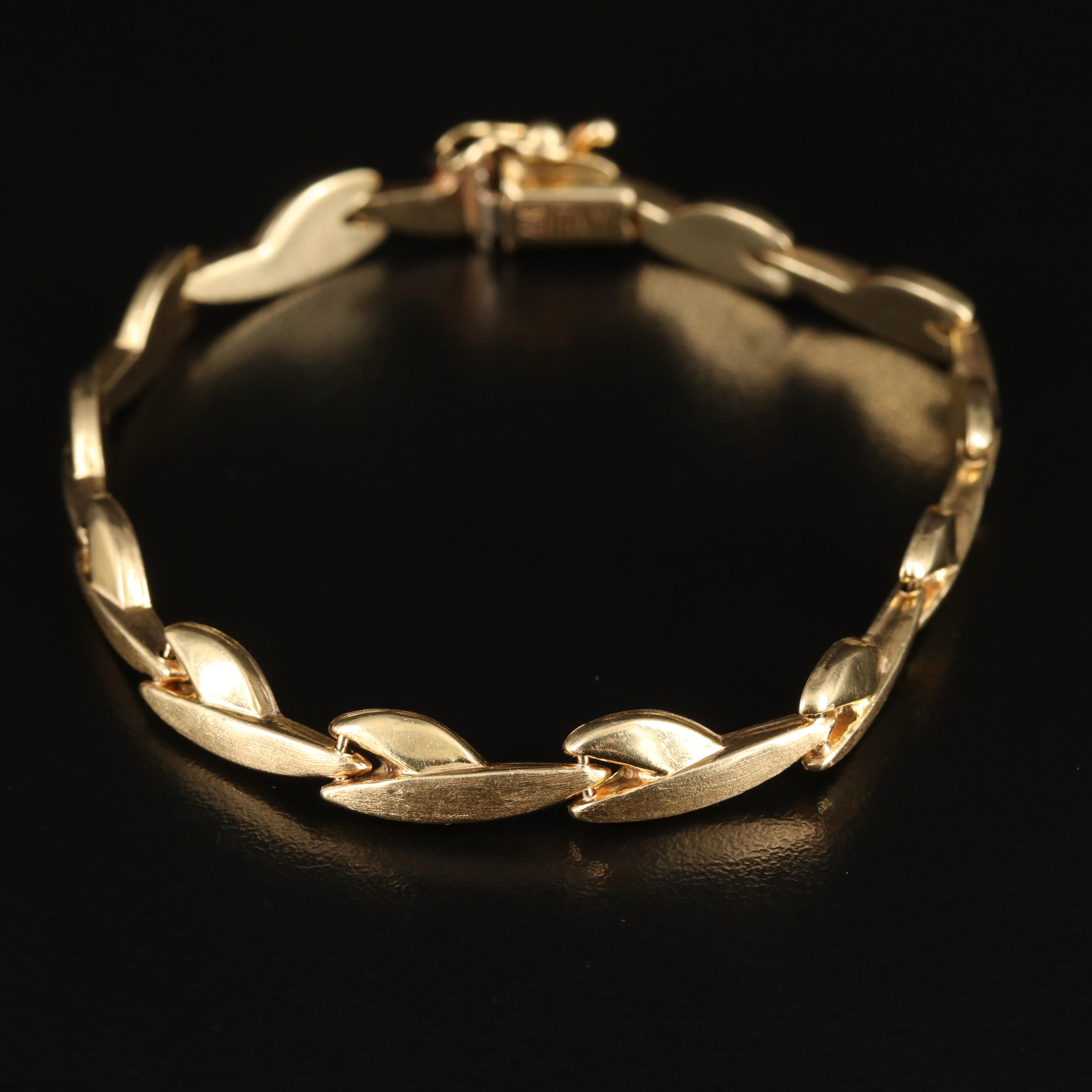 Italian 14K Fancy Link Bracelet