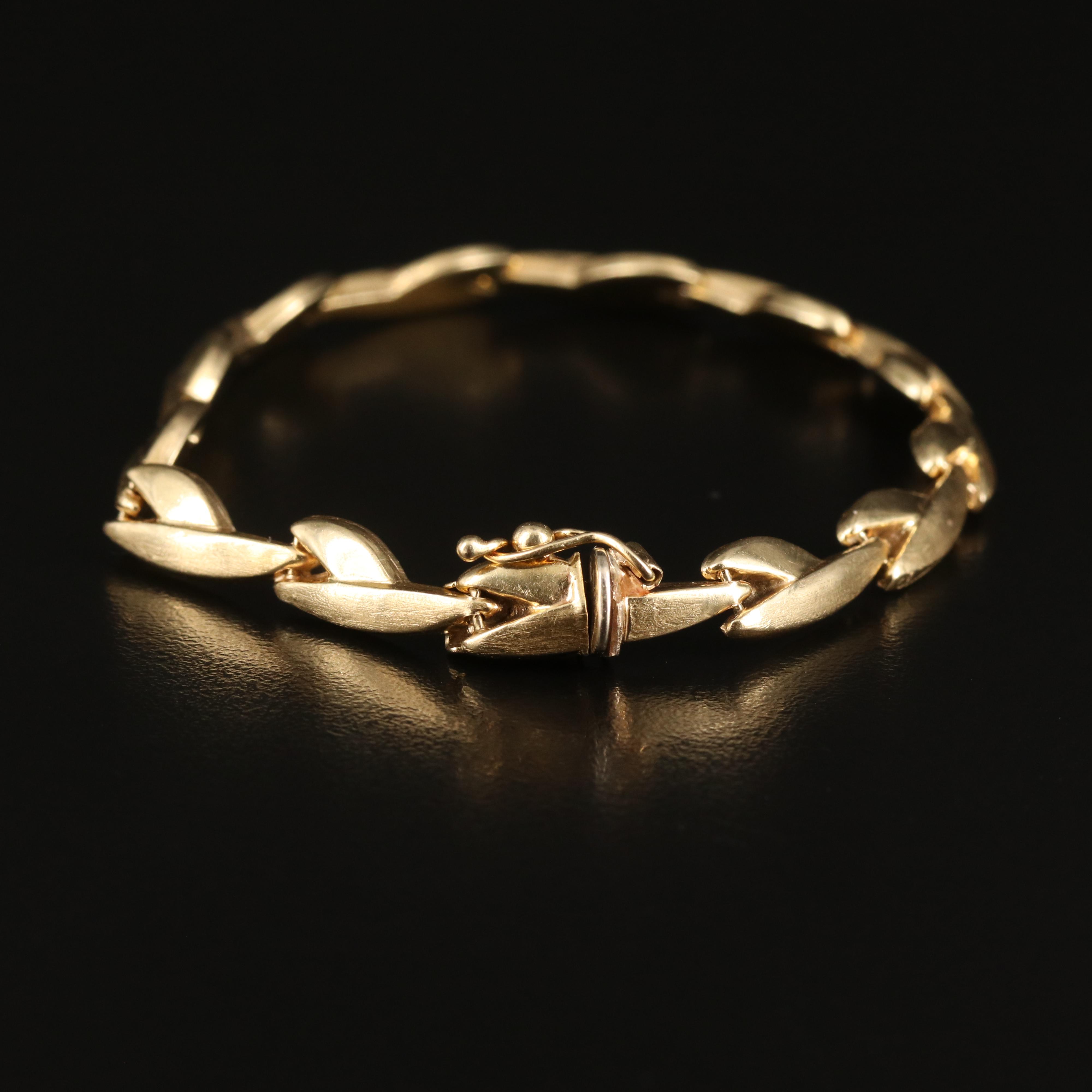 Italian 14K Fancy Link Bracelet
