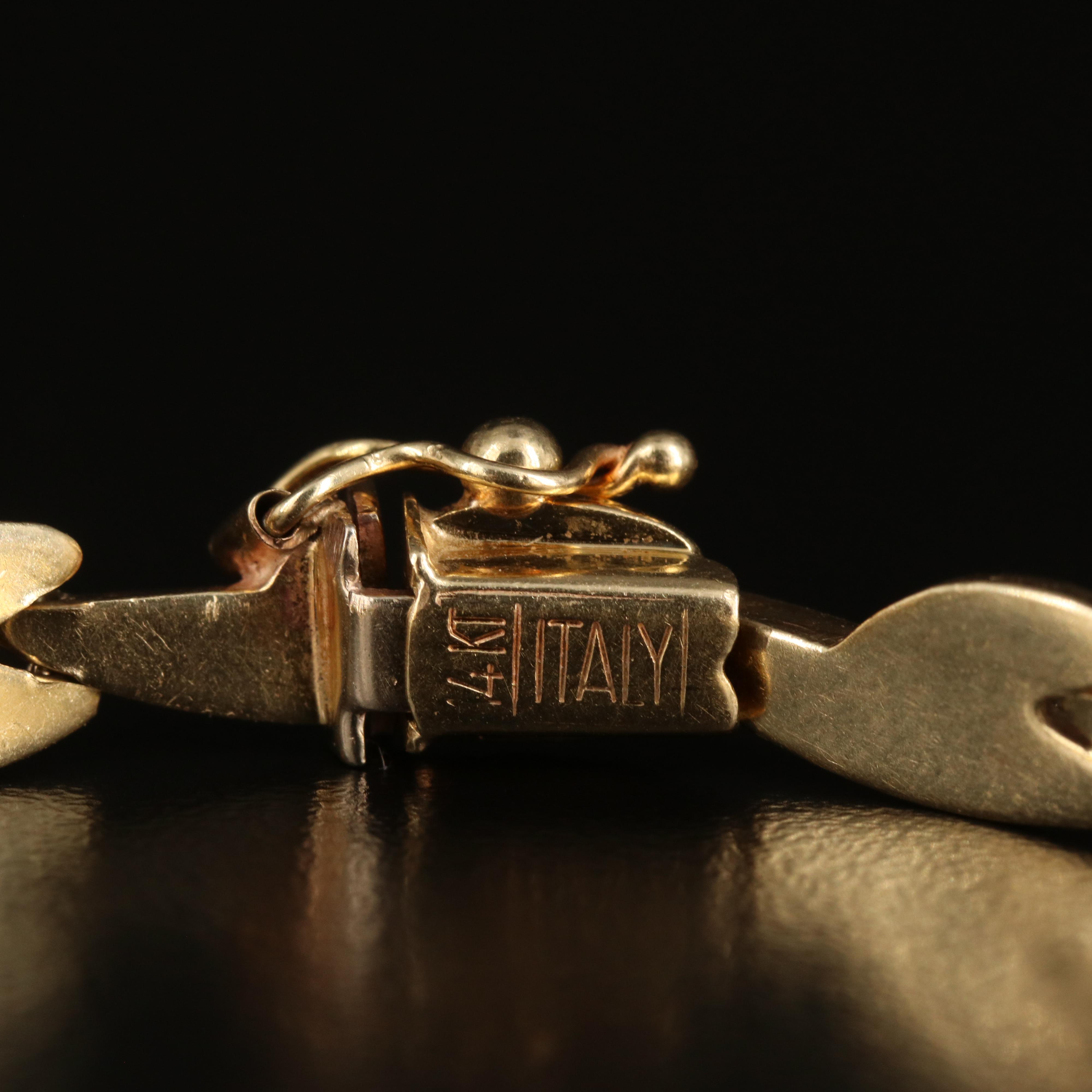 Italian 14K Fancy Link Bracelet