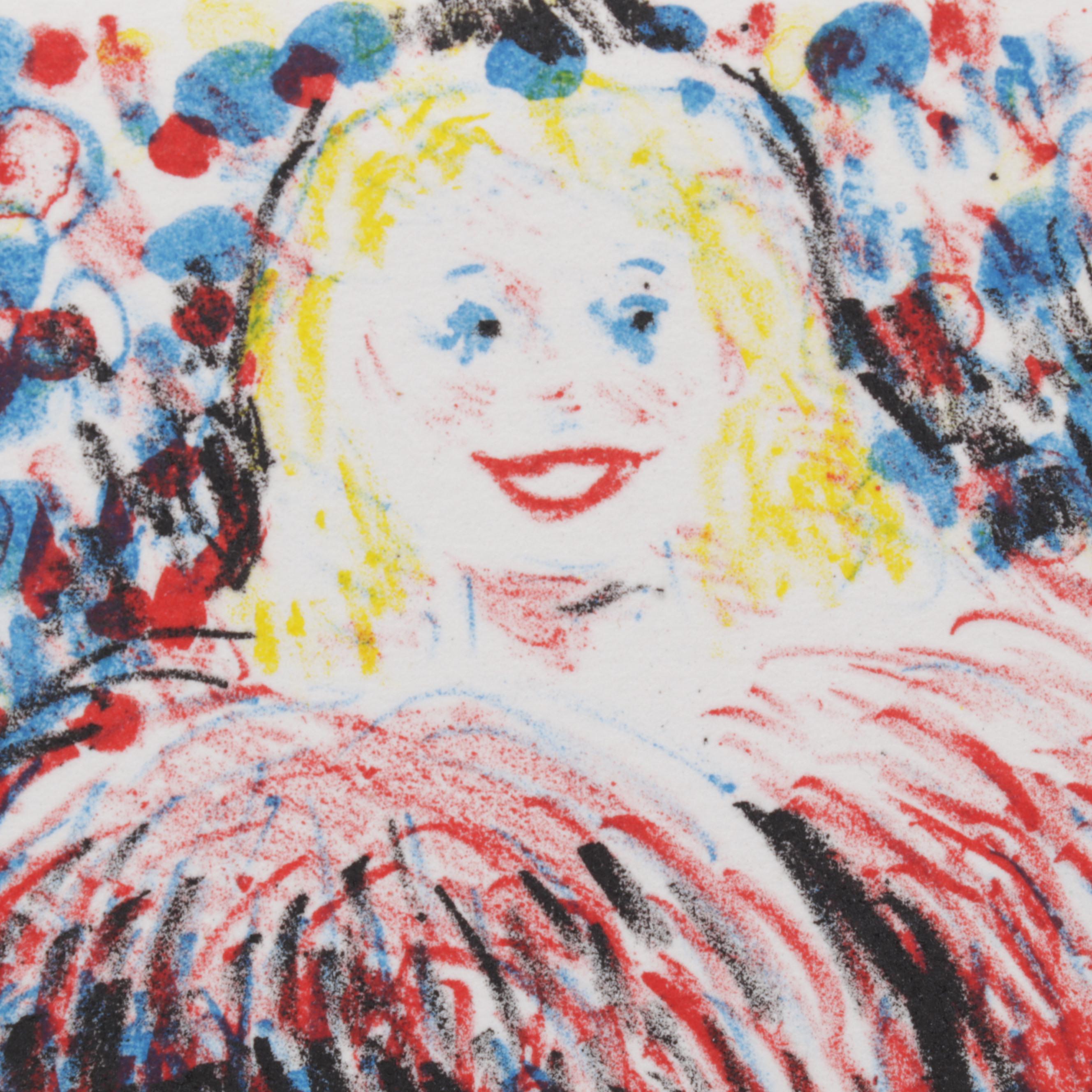 Sidney Chafetz Color Lithograph "At the Game," 1989