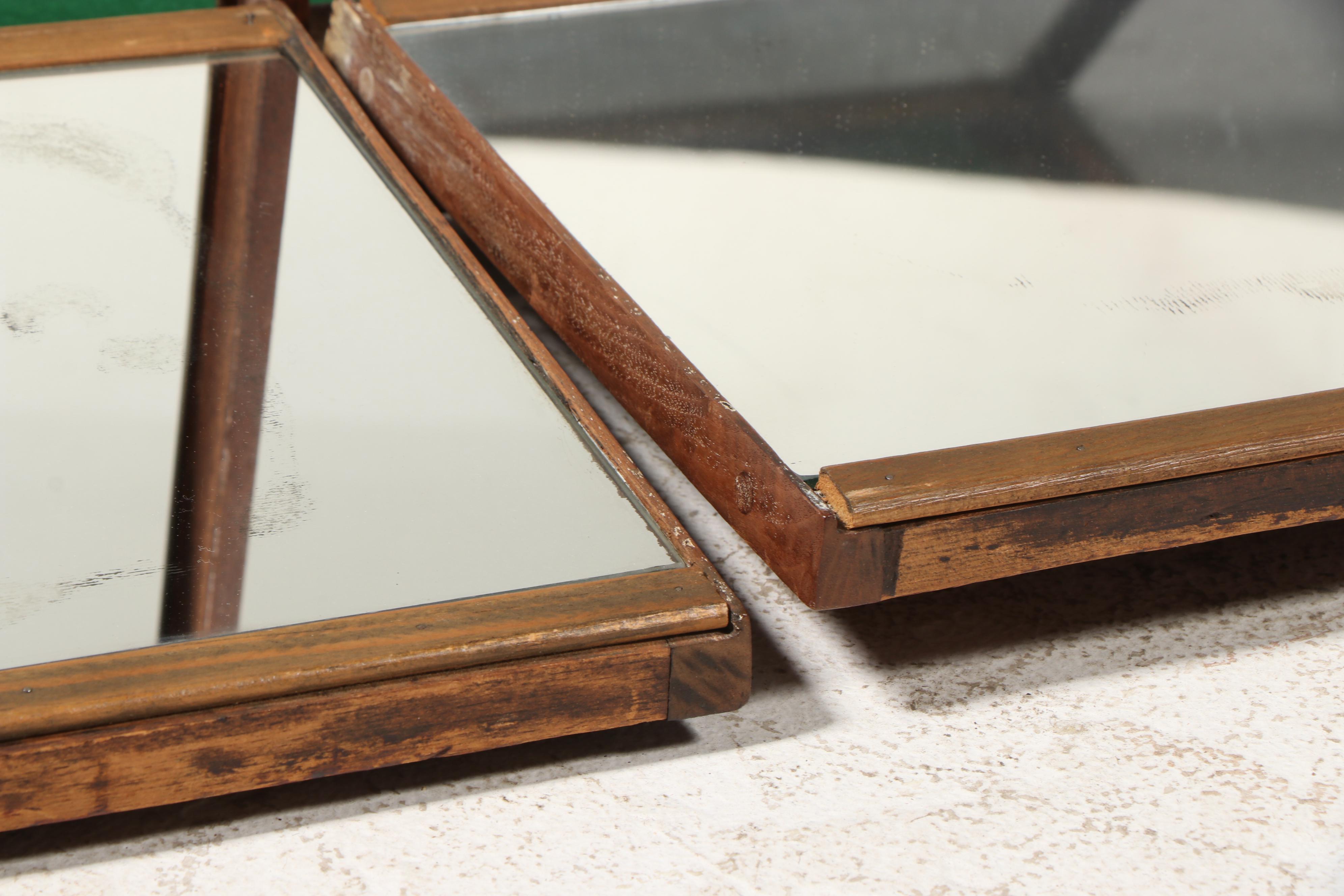 Mirrored-Back Metal and Glass Showcase, Early to Mid 20th Century