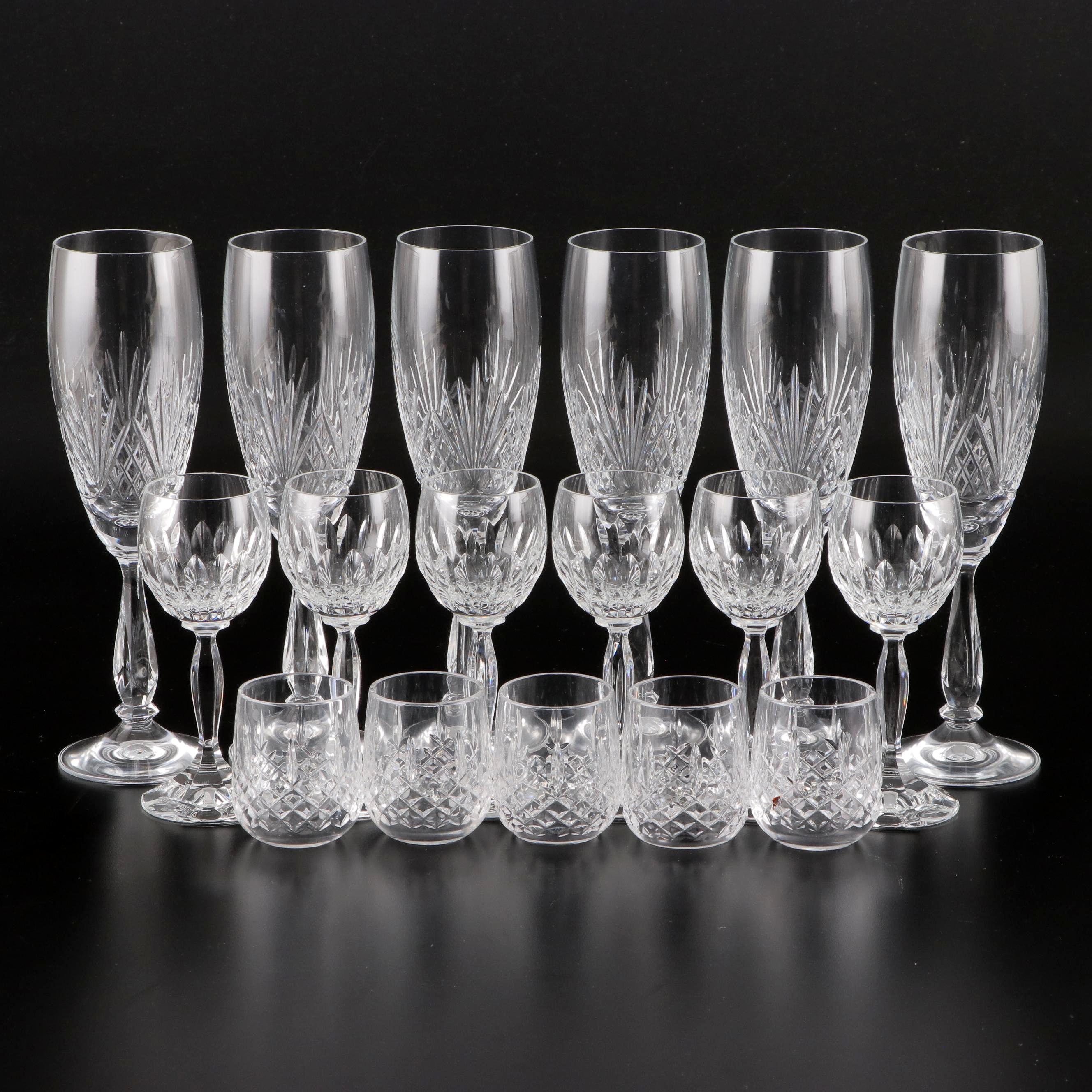 Cut Crystal Stemware and Vodka Glasses