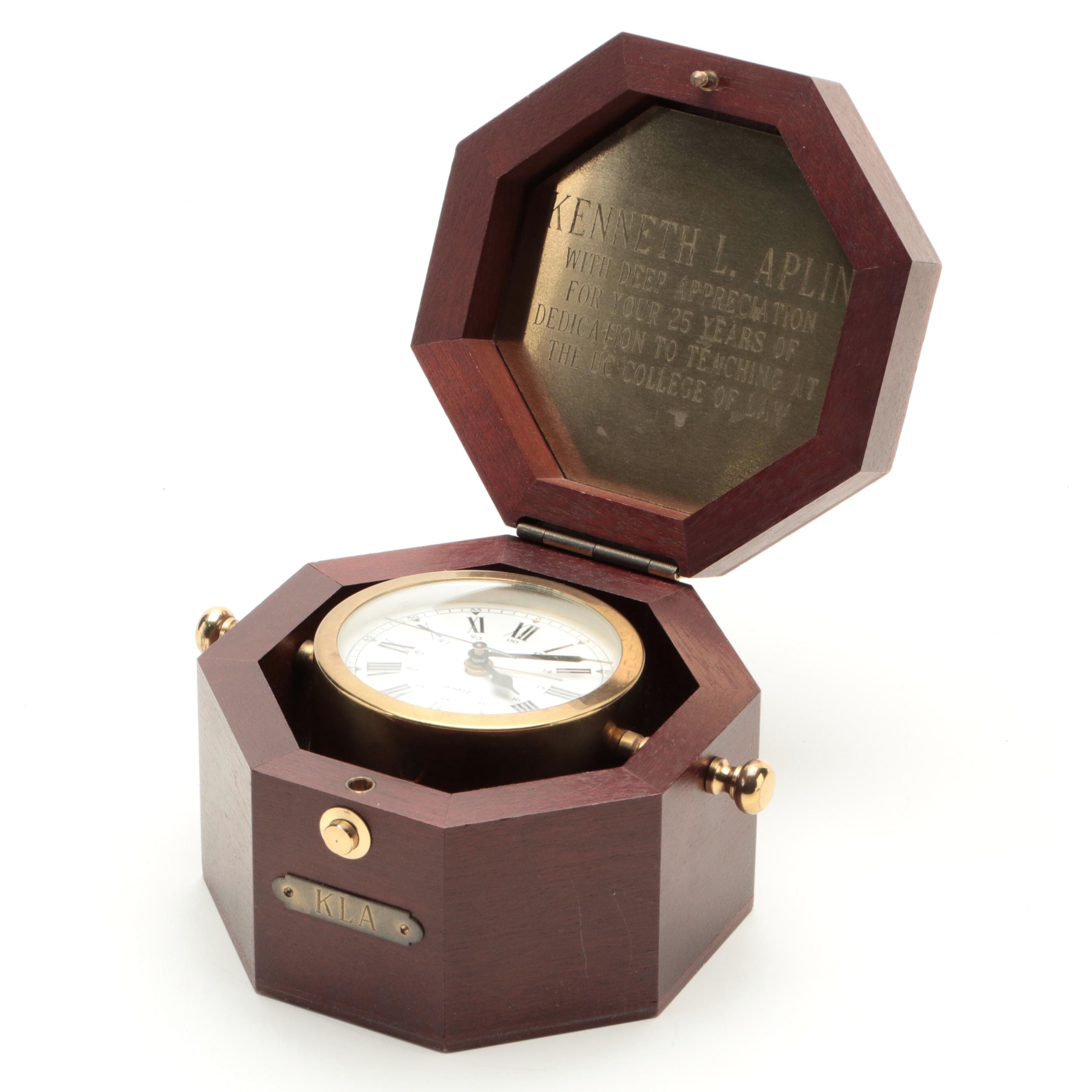 Bulova "Quartermaster" Suspended Gimbal Clock