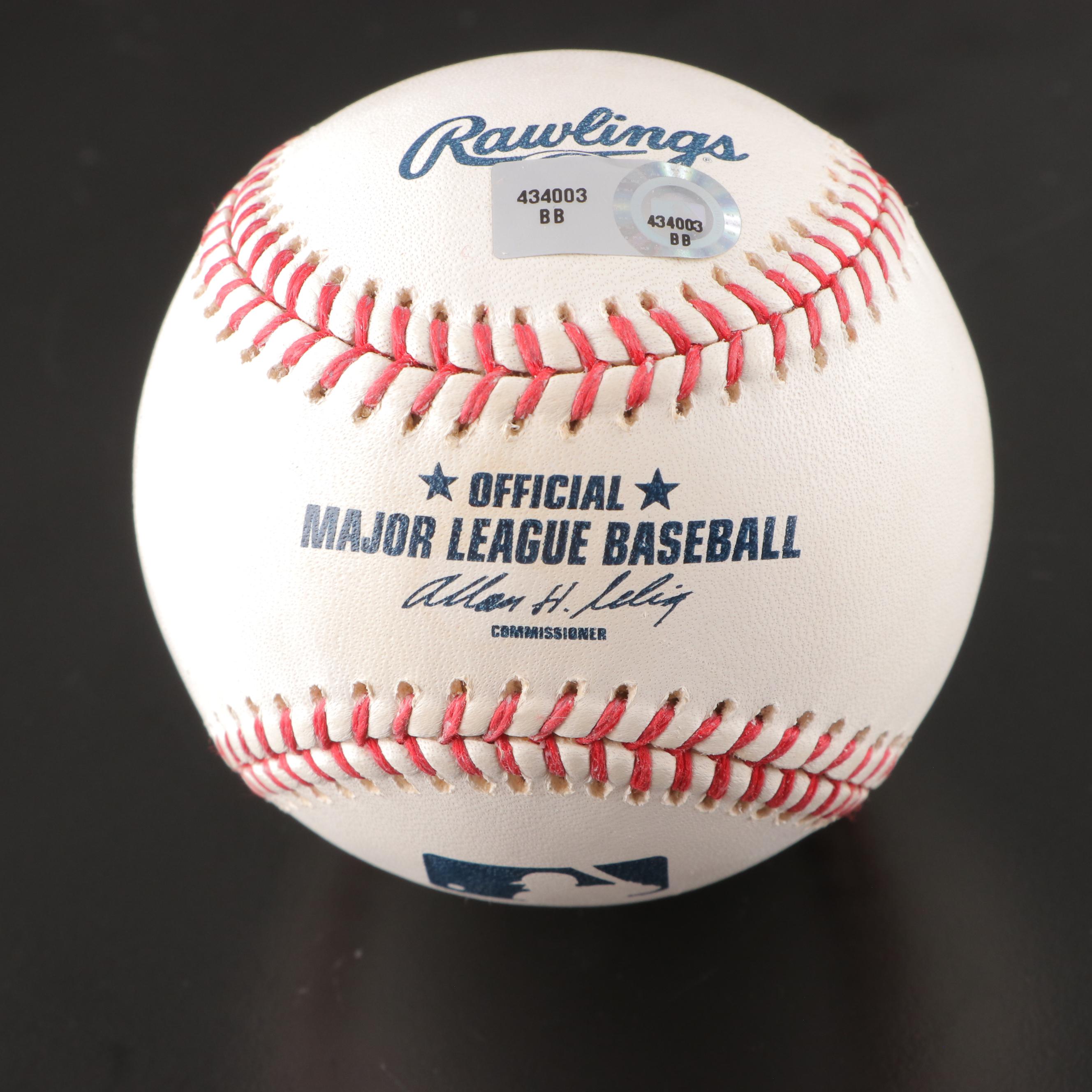 Bell, Ross and La Russa MLB Former Players and Managers Signed Baseballs