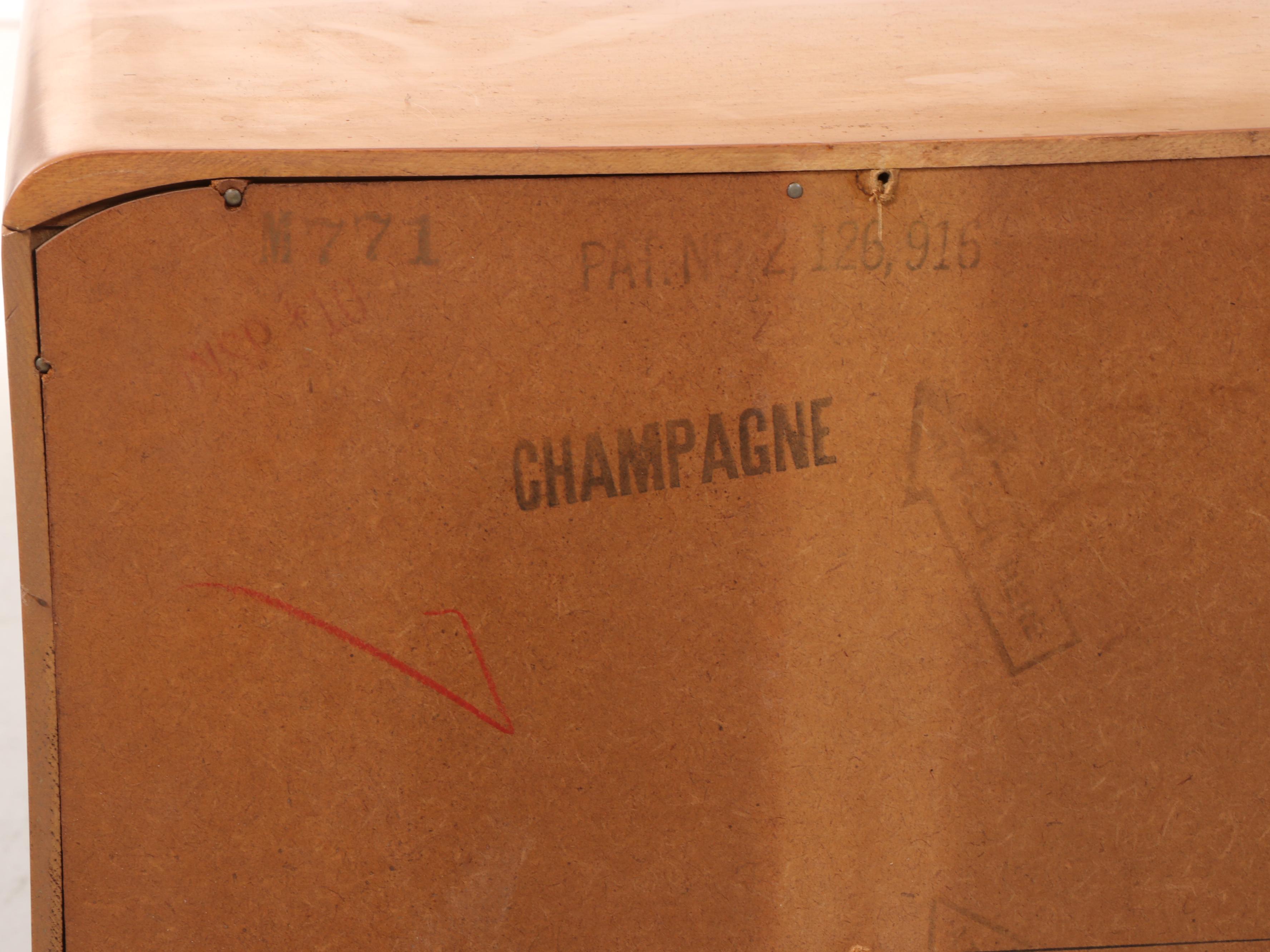 Heywood-Wakefield Mid Century Modern Three-Drawer Dresser in Champagne Finish